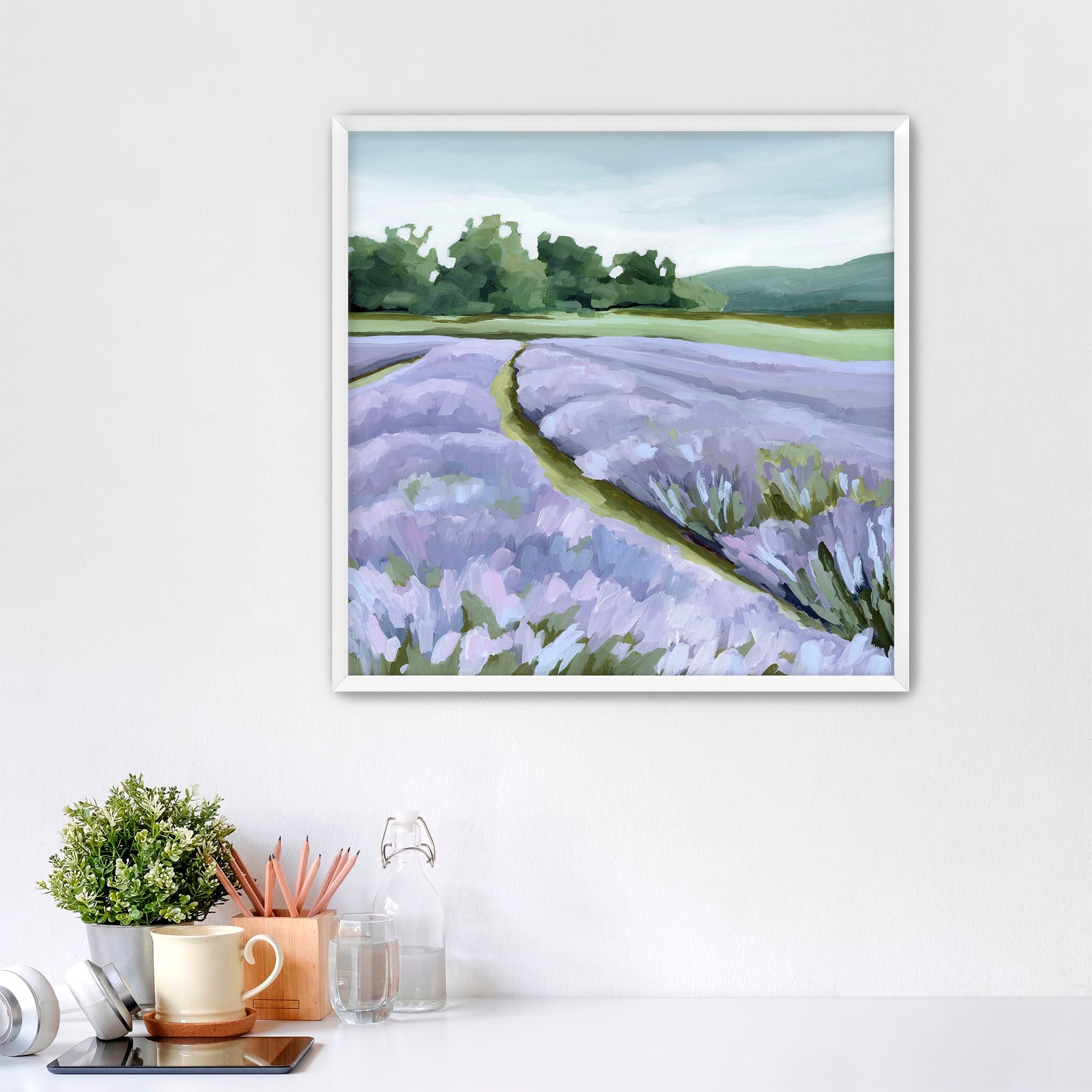 "Lavender Foothills" Art Print