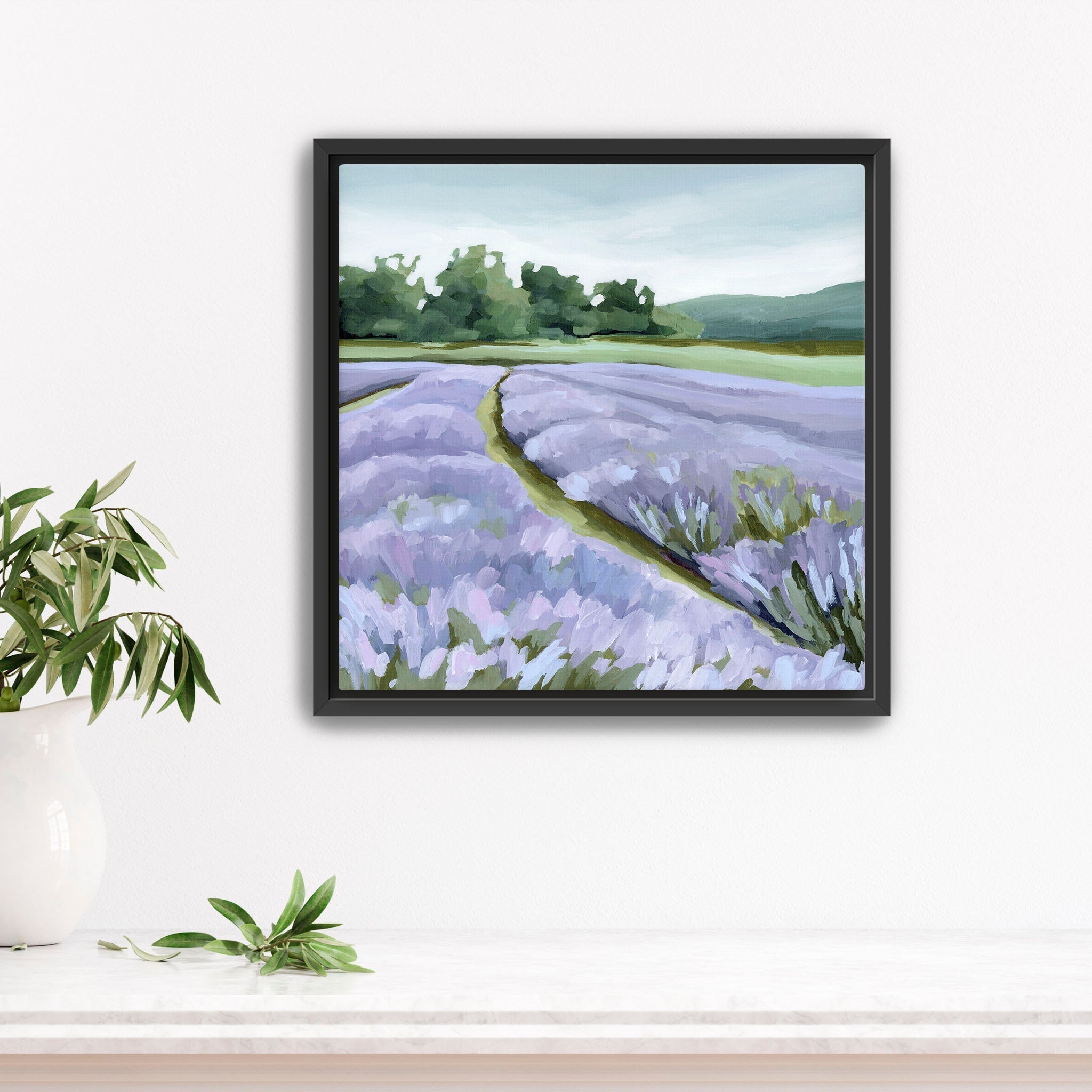 "Lavender Foothills" Art Print