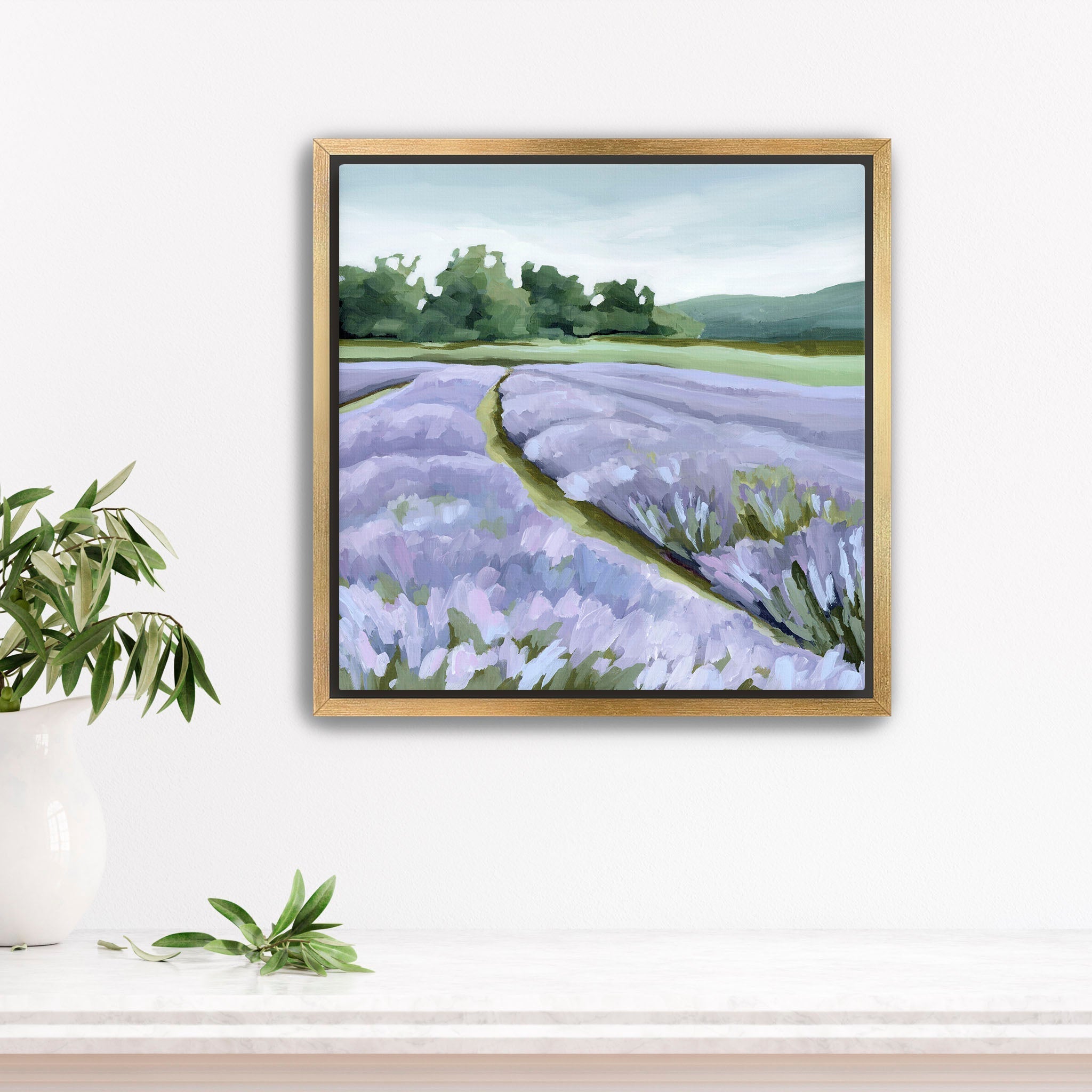 "Lavender Foothills" Art Print