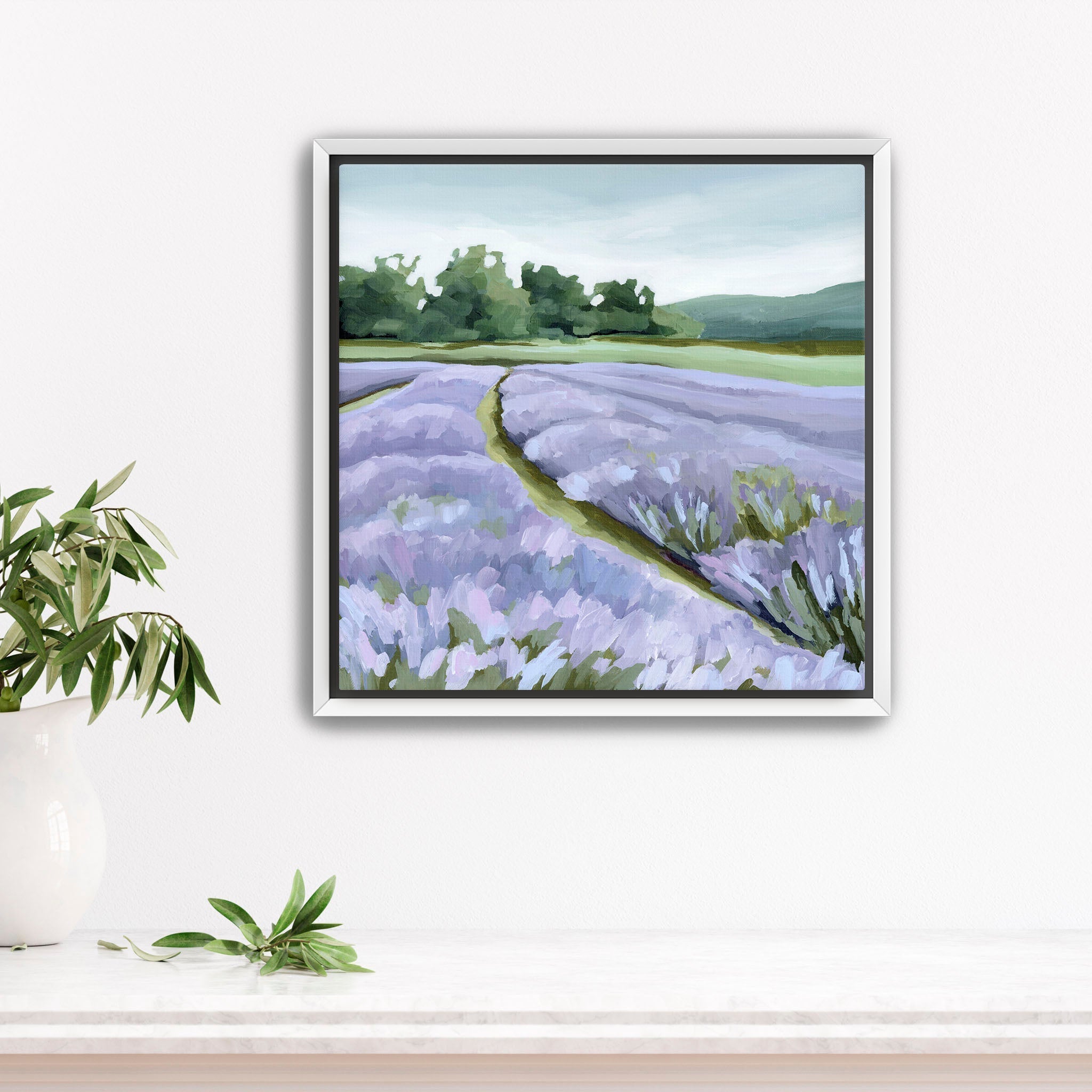 "Lavender Foothills" Art Print