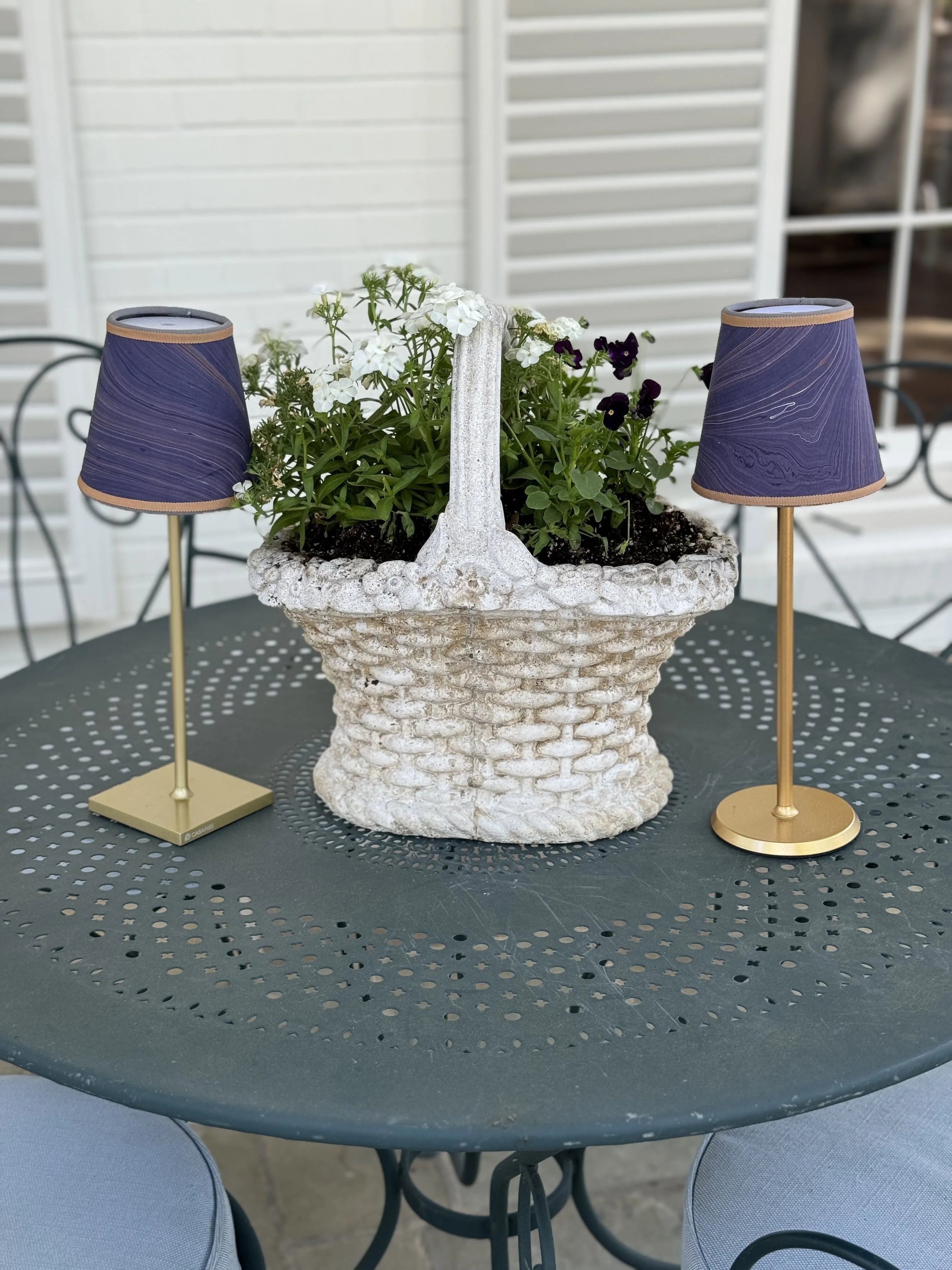 Small Marble Shade Cover in Lavender