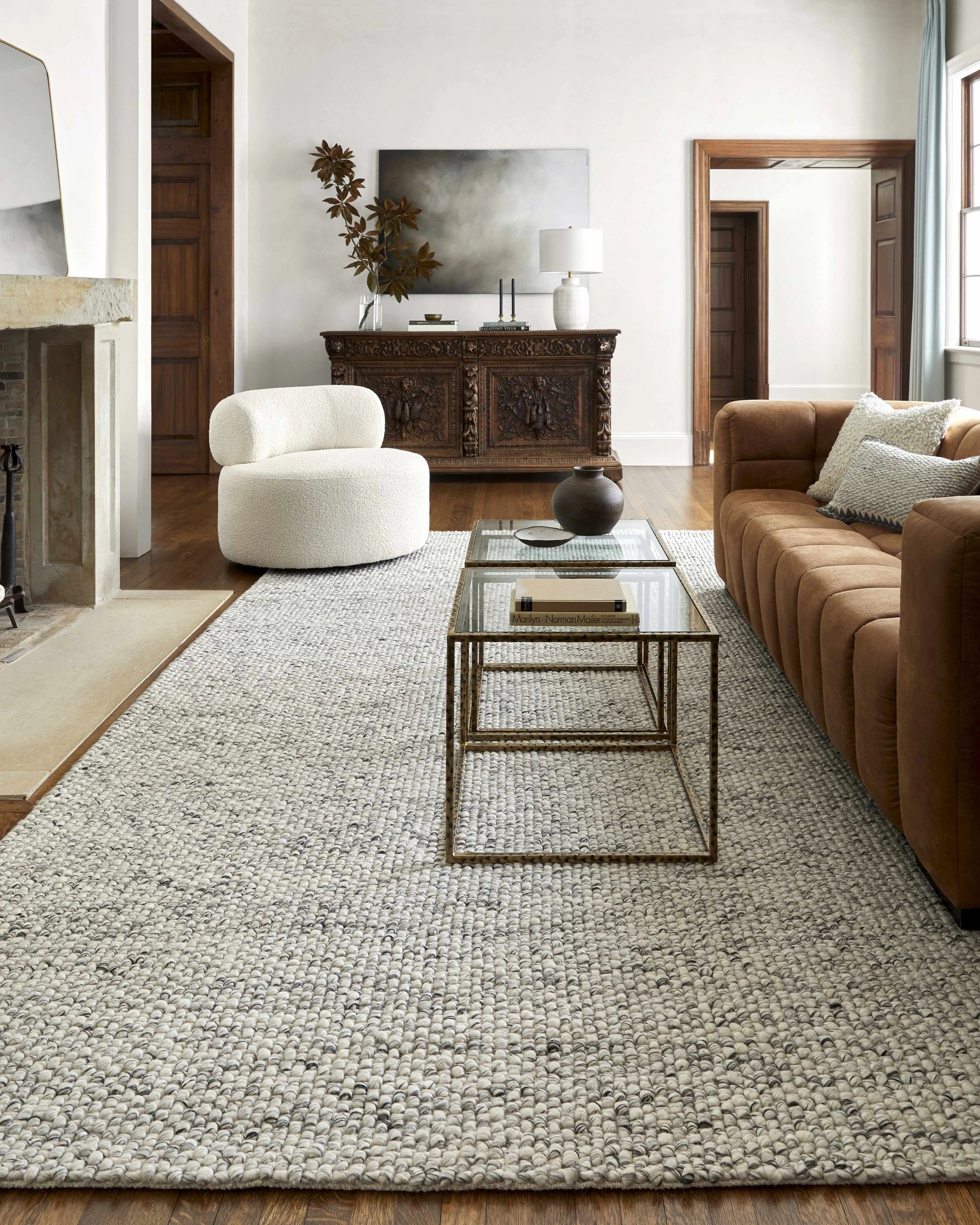 Lucerne Gray LNE-1001 Wool Rug