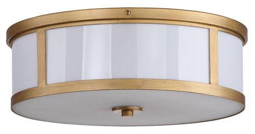 Safavieh Avery Antique Gold Ceiling Drum Light