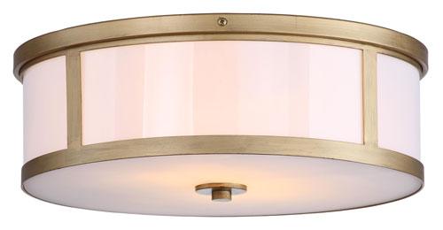 Safavieh Avery Antique Gold Ceiling Drum Light