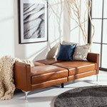 Chelsea Foldable Futon Bed in Cognac