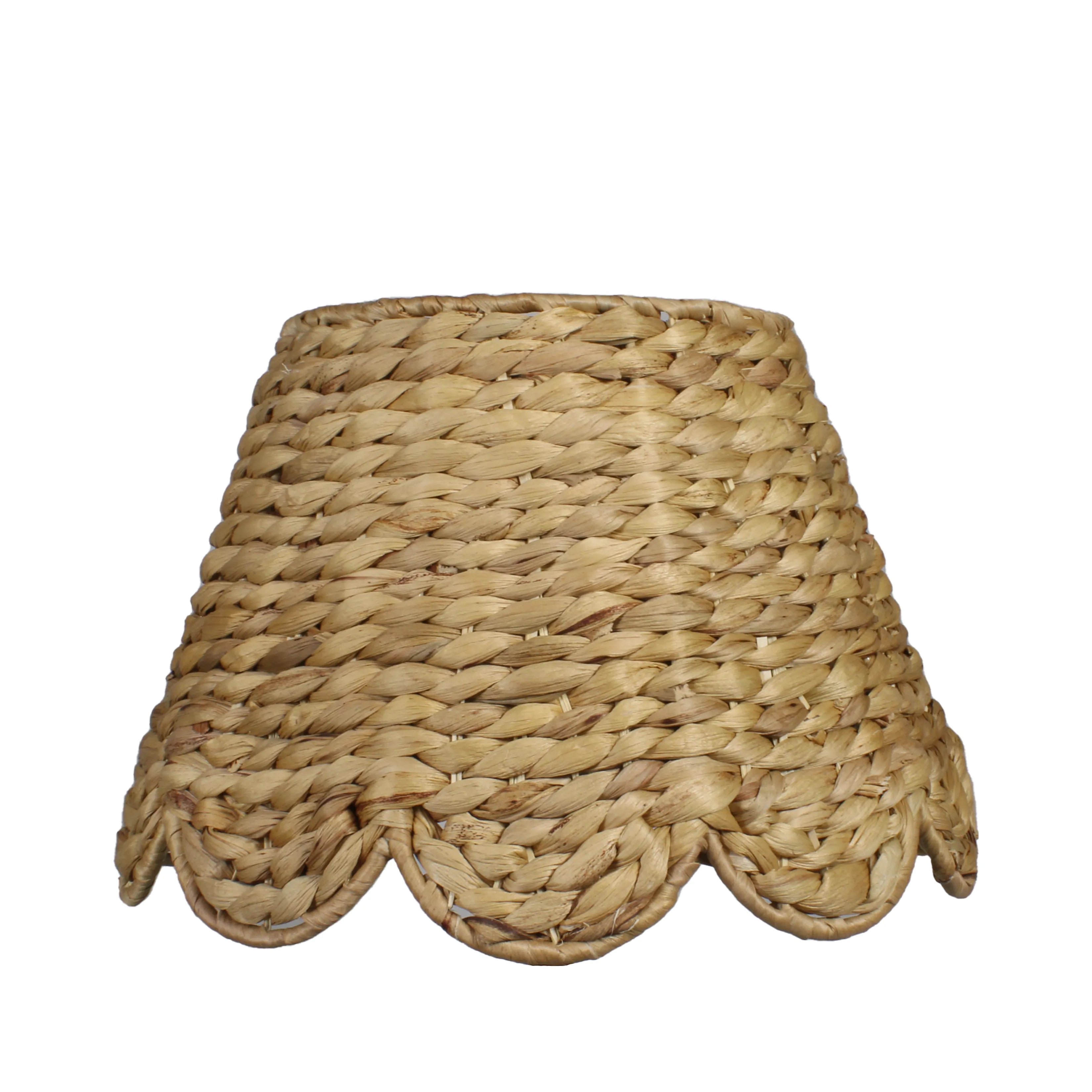 Water Hyacinth Lampshades (Scalloped in Natural)