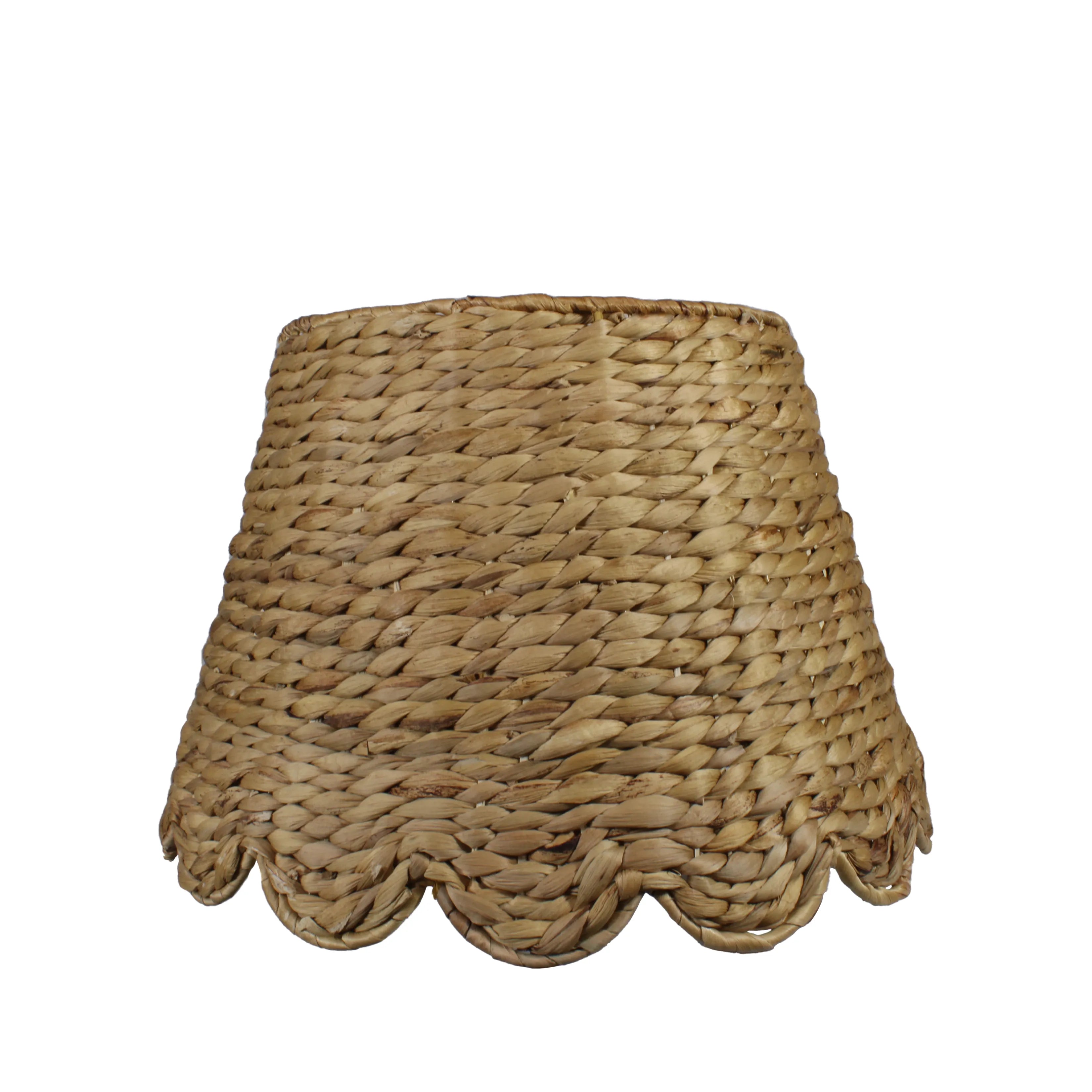 Water Hyacinth Lampshades (Scalloped in Natural)