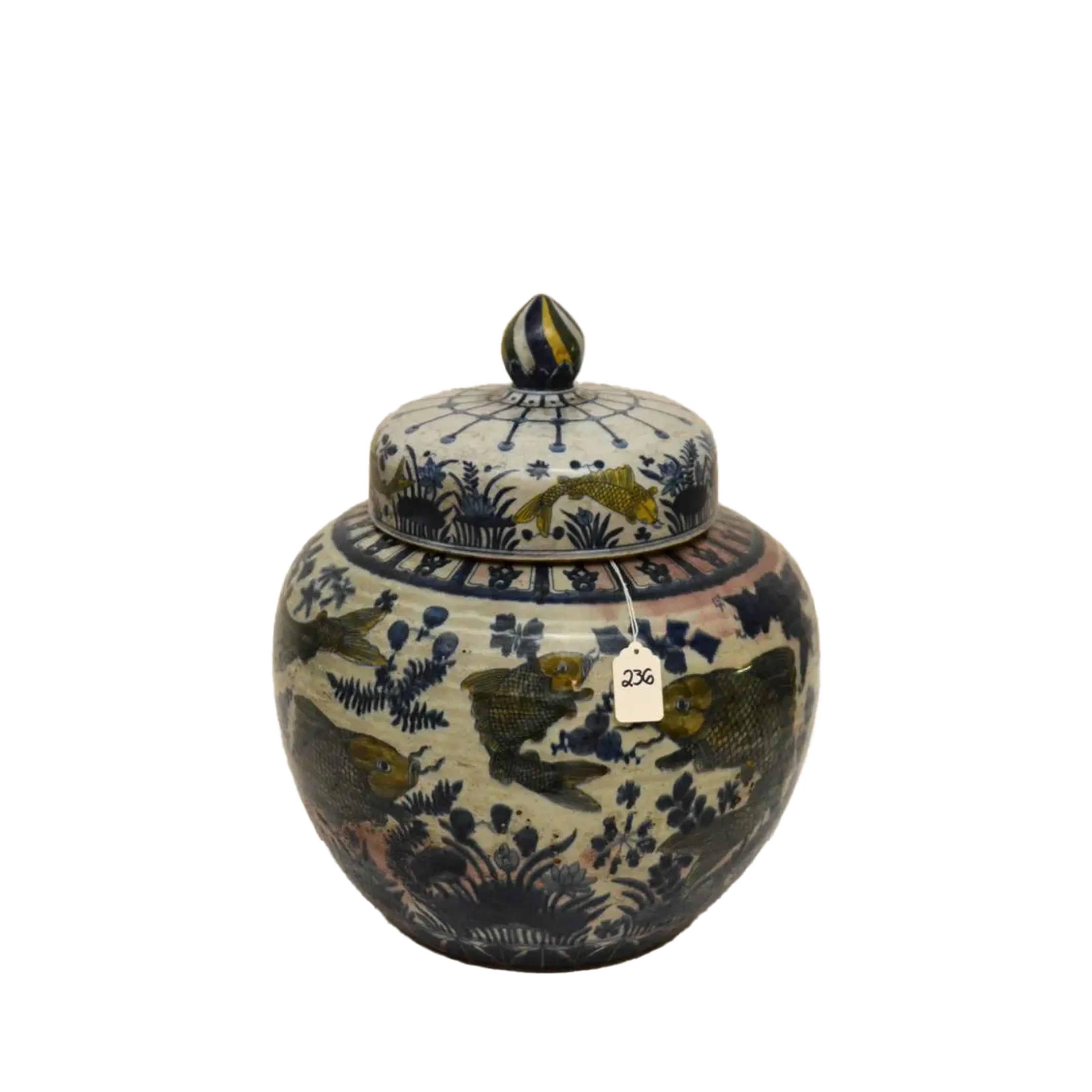 Chinese Ming Style Wucai Jar