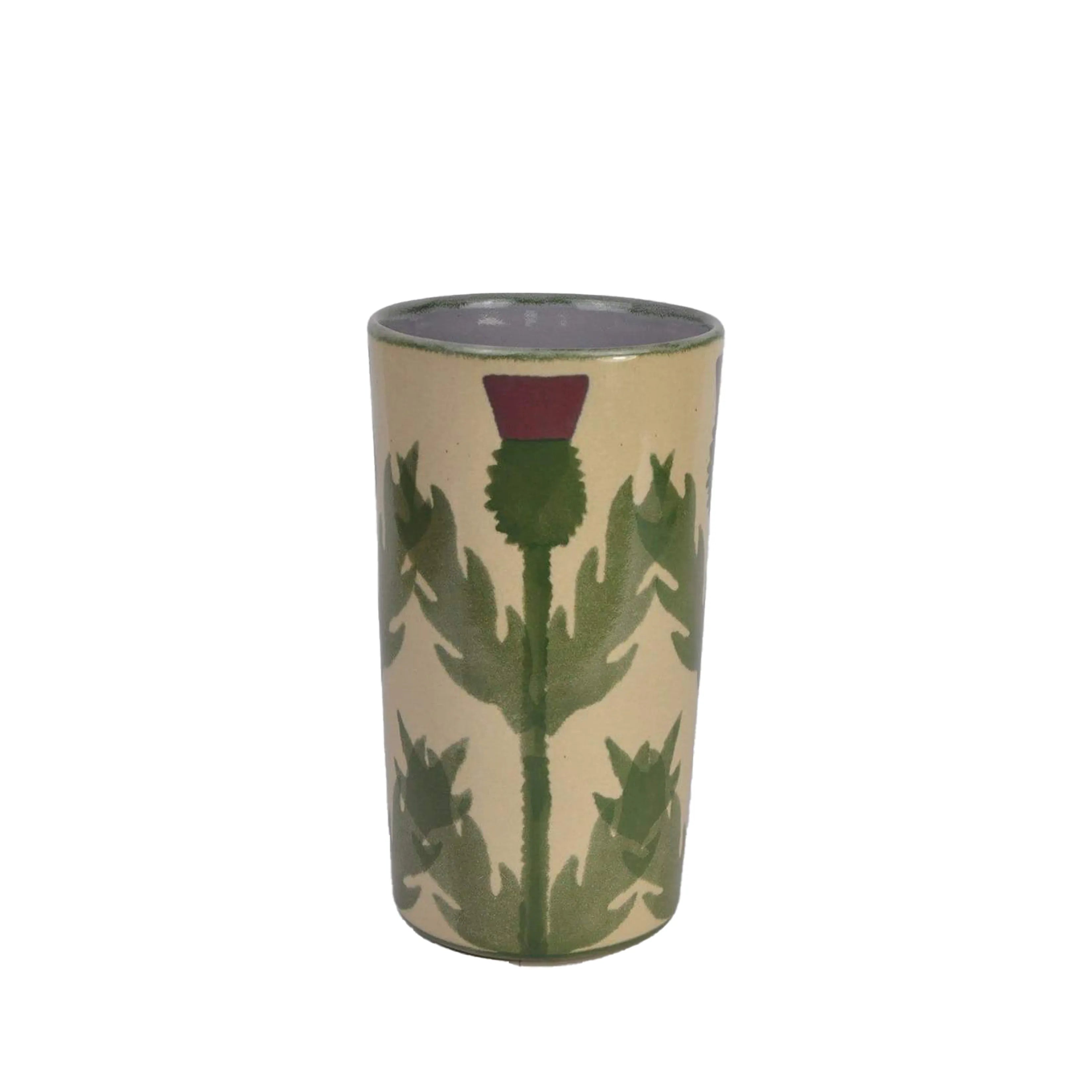 Cream Thistle Vase