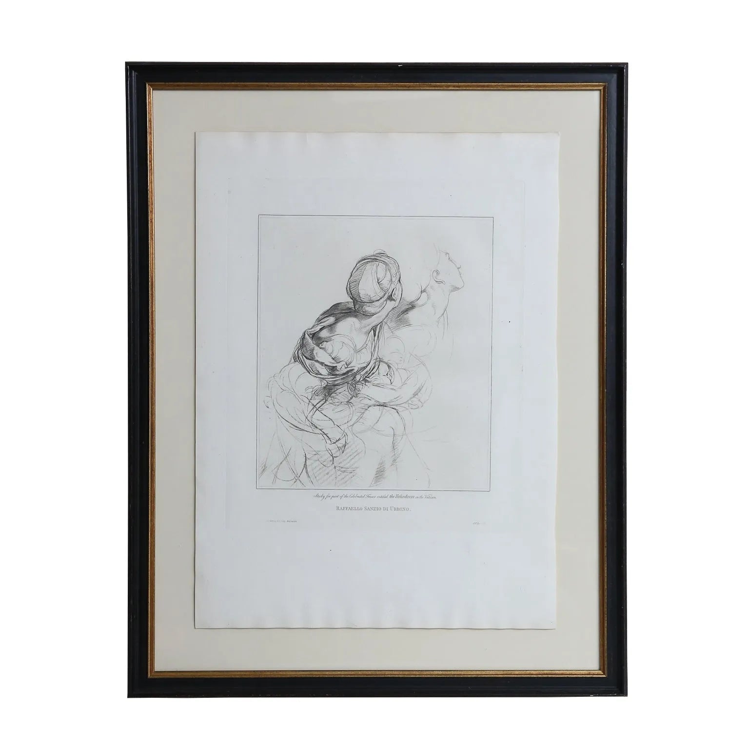 Framed 19th Century Italian Engraving