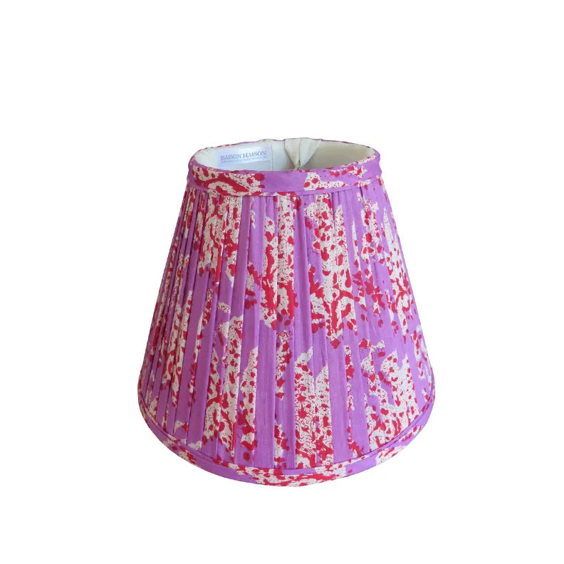 Gathered Fabric Lampshade - Empire in Paisley and Love