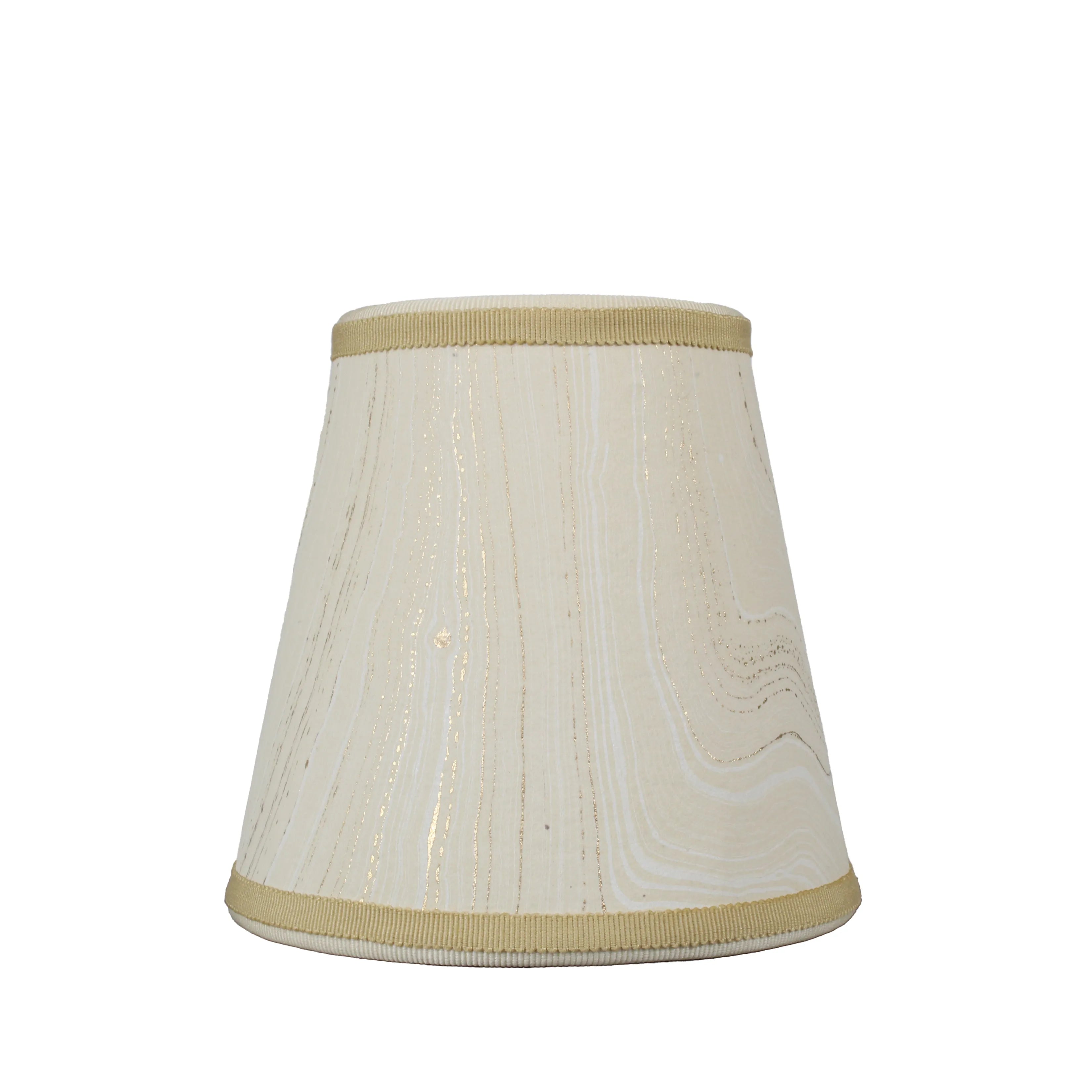 Small Marble Shade Cover in Ivory (with Gold trim)