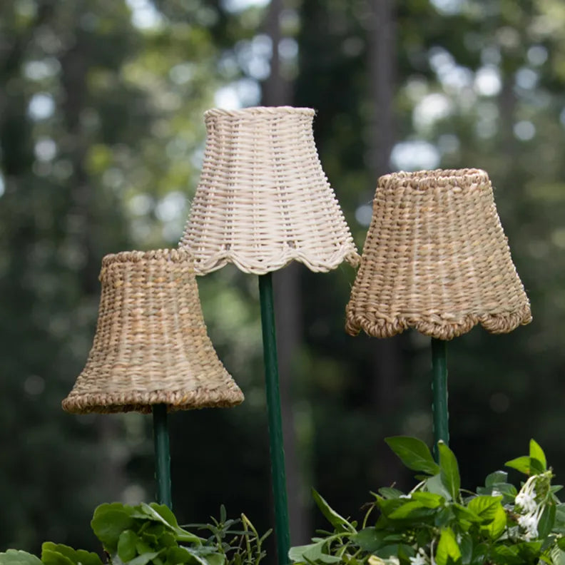 Petite Handwoven Lampshades (Scalloped Base)