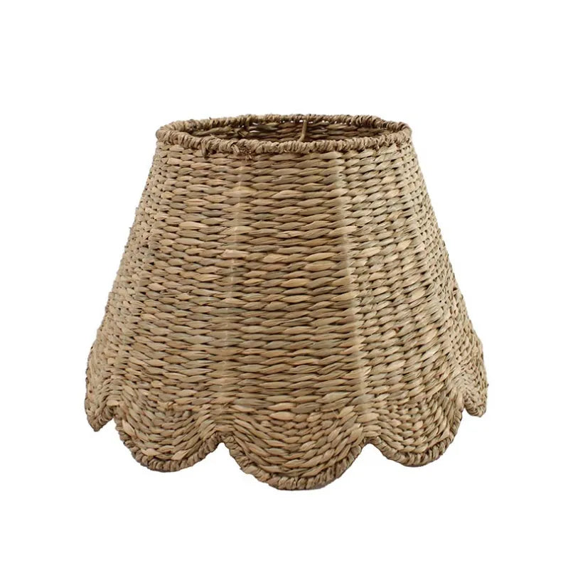 Seagrass  Lampshade (Scalloped in Natural)