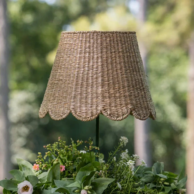 Seagrass  Lampshade (Scalloped in Natural)