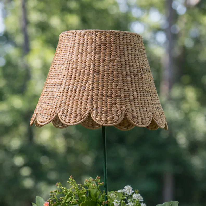 Water Hyacinth Lampshades (Scalloped in Natural)