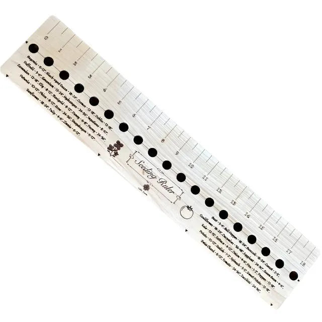 Maple Seed and Bed Ruler - Made in US with American Maple