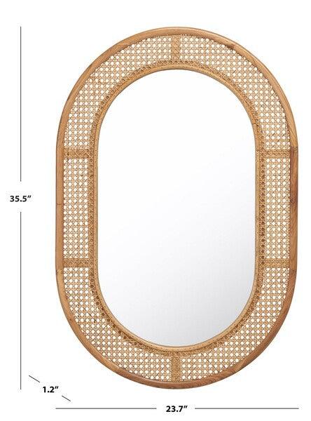 Safavieh Cayce Natural Capsule Shape Mirror