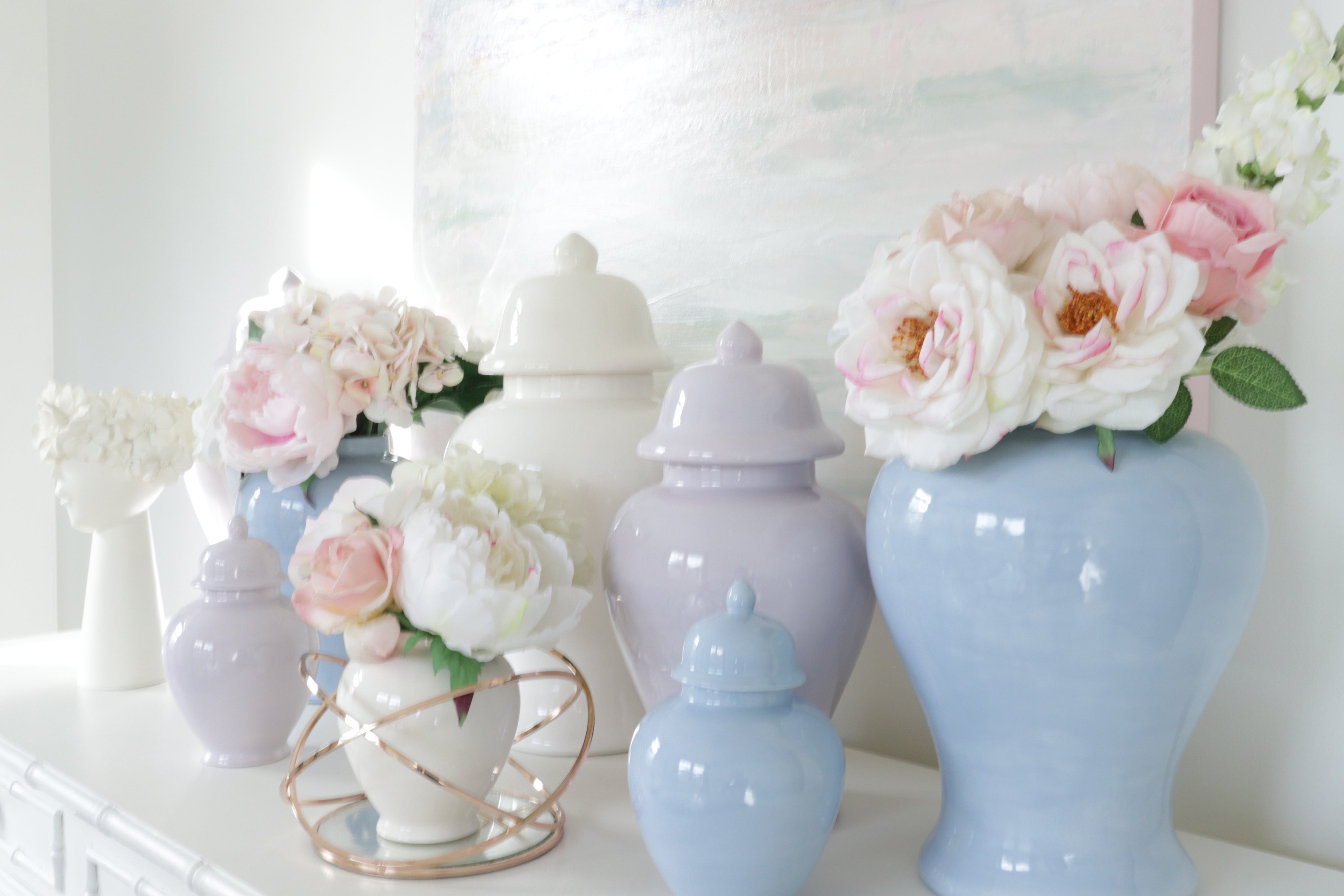 Serenity Blue Ginger Jars