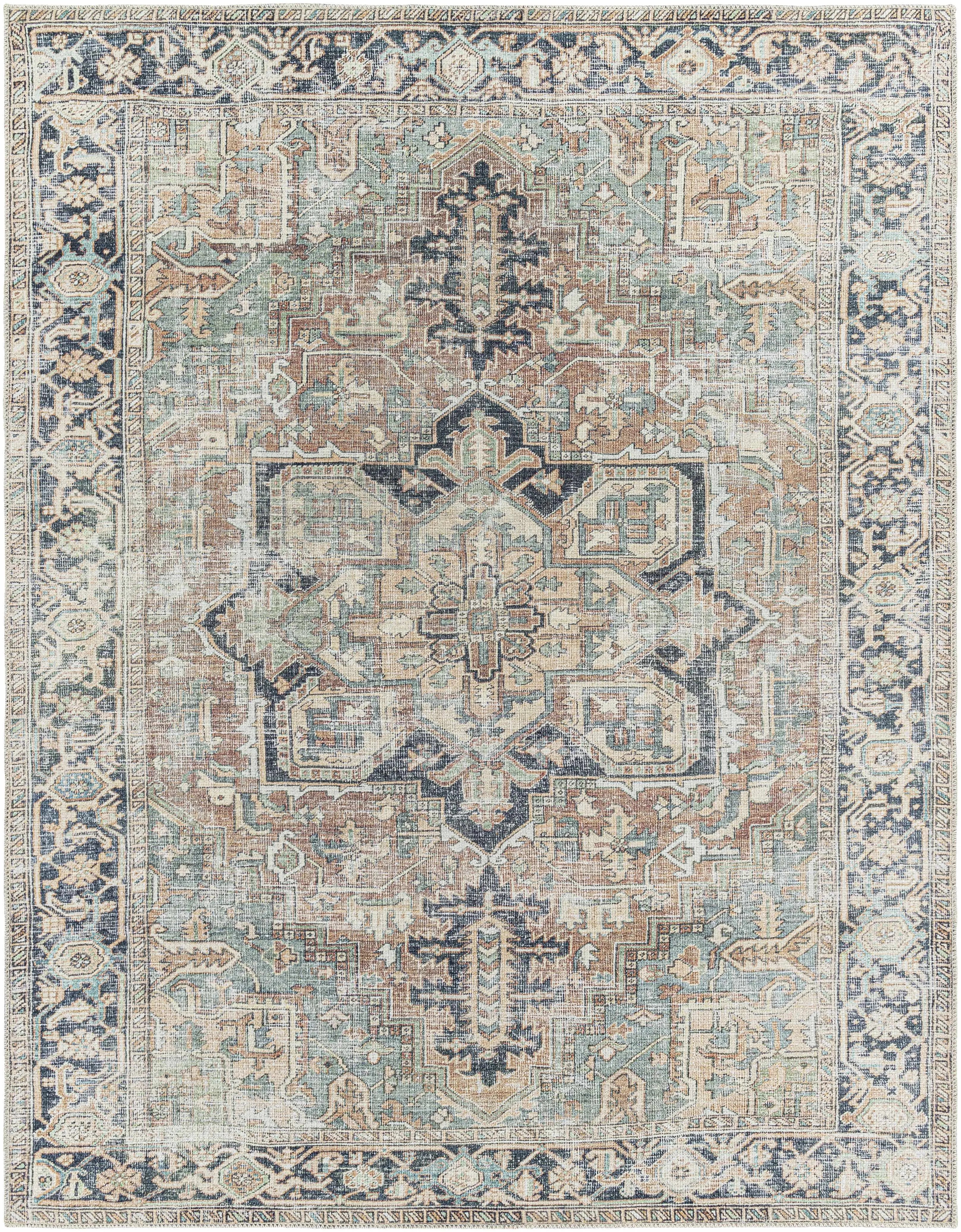 Nisa Vintage Washable Area Rug