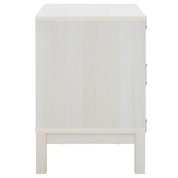 Safavieh Galio White-Gold 2 Drawer Nightstand