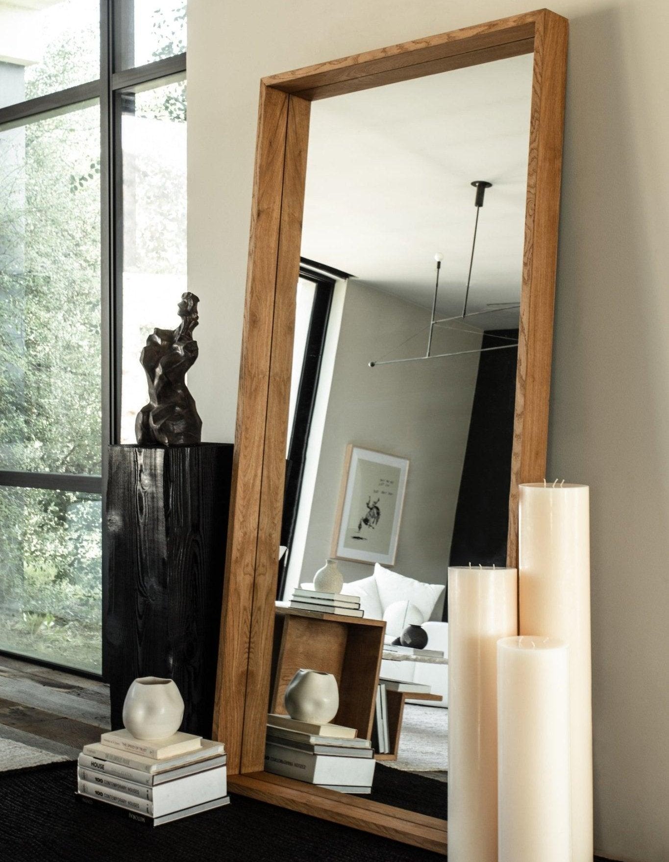 Ojai Floor Mirror - Warm Oak