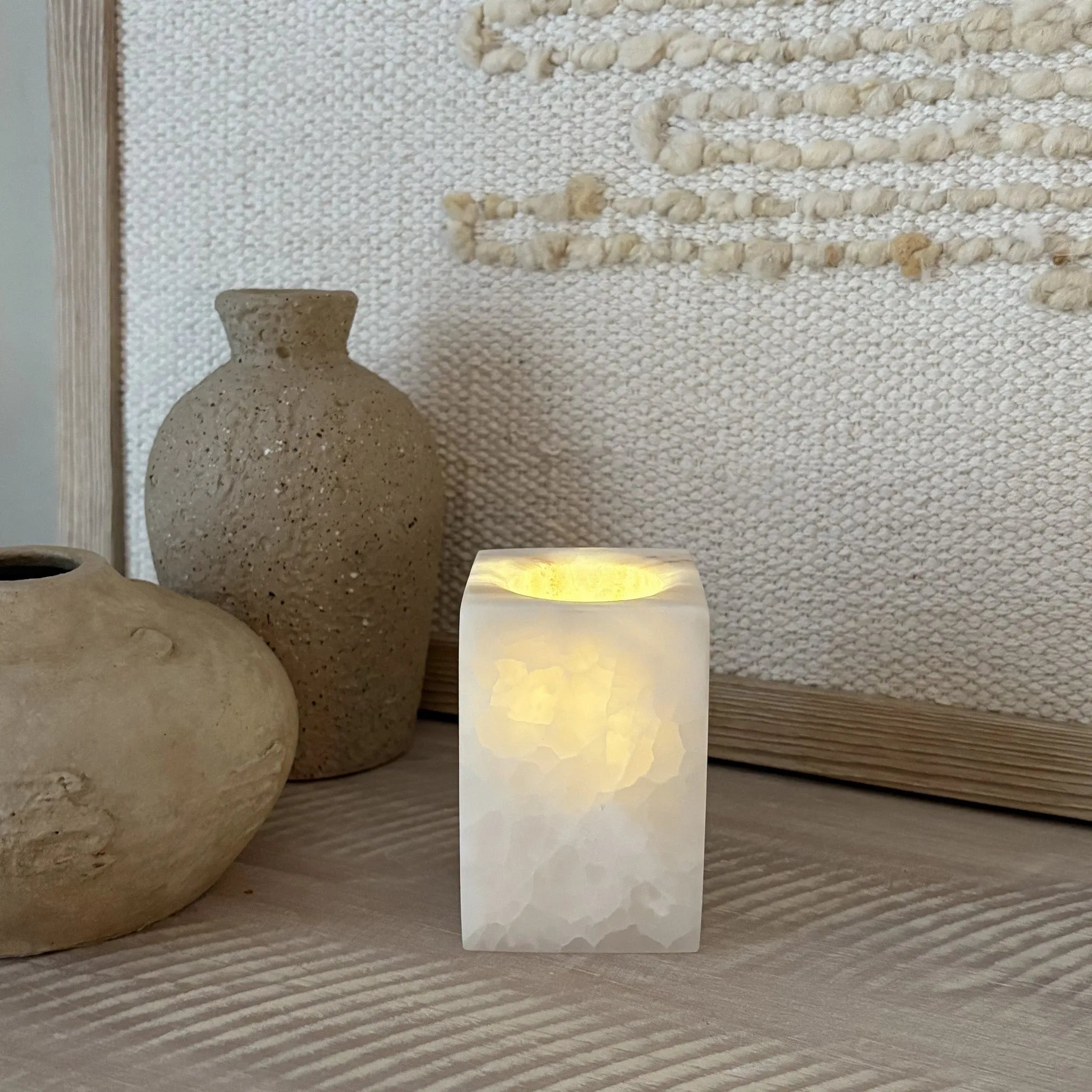 Onyx Tealight Candle Holder