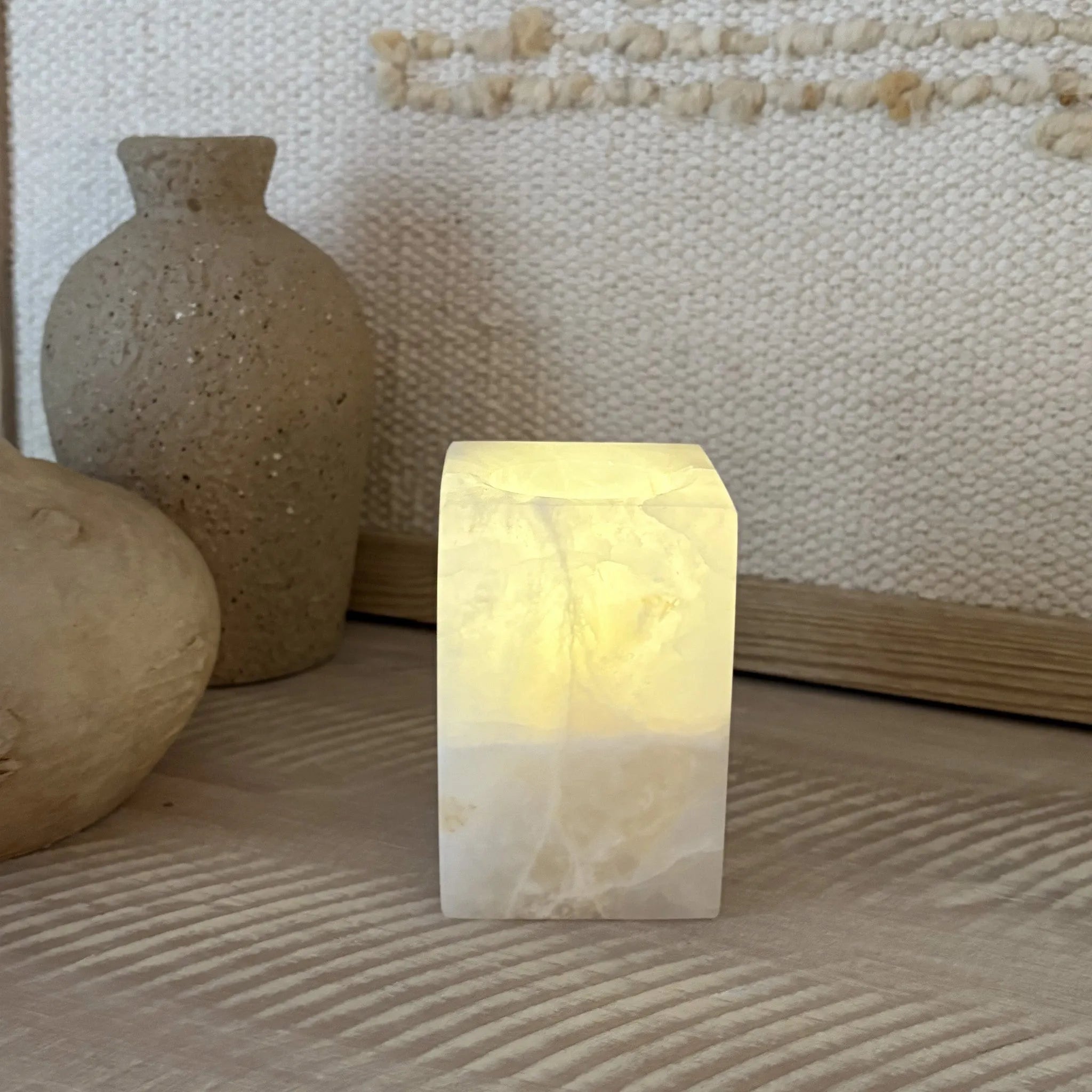 Onyx Tealight Candle Holder