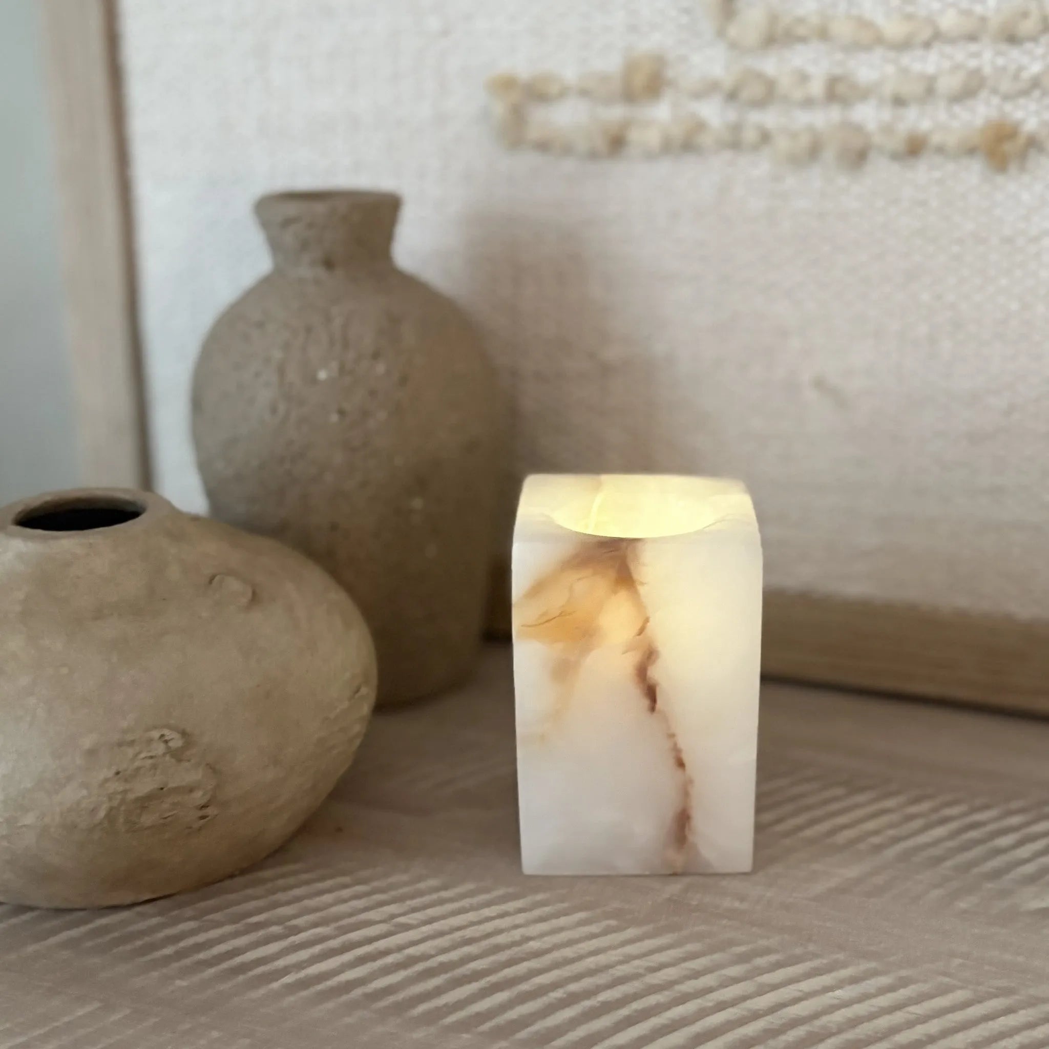 Onyx Tealight Candle Holder