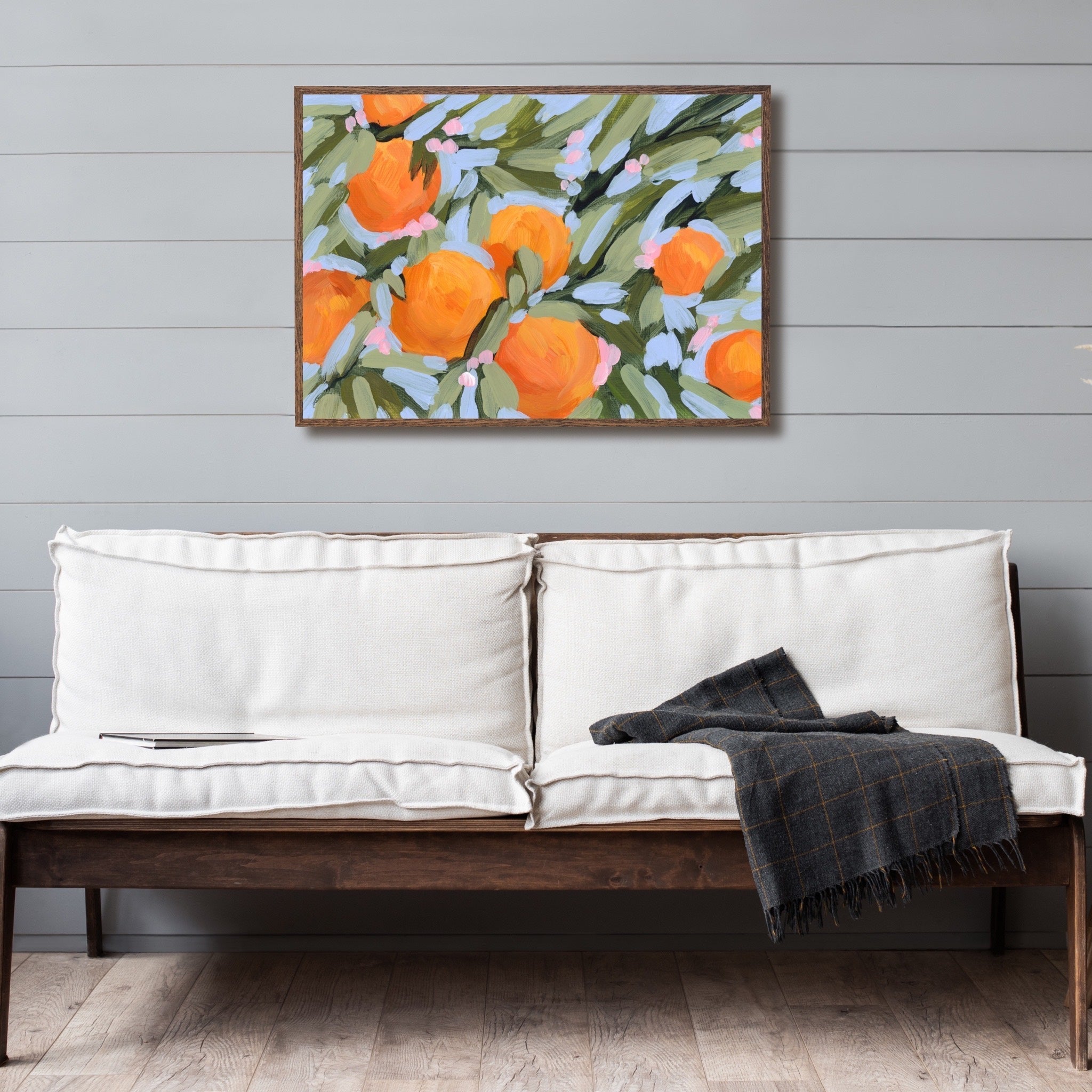 "Oranges and Blossoms" Art Print