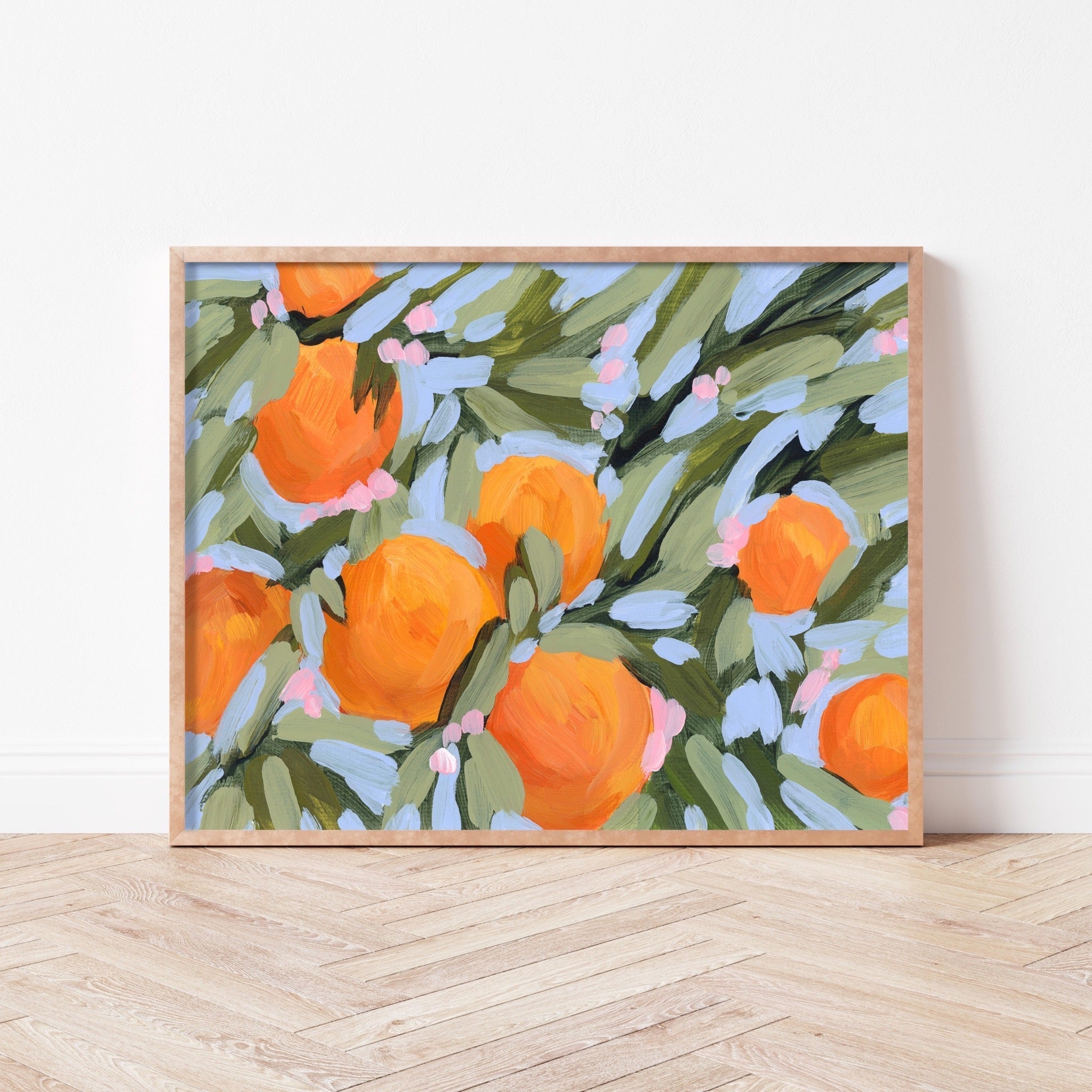 "Oranges and Blossoms" Art Print