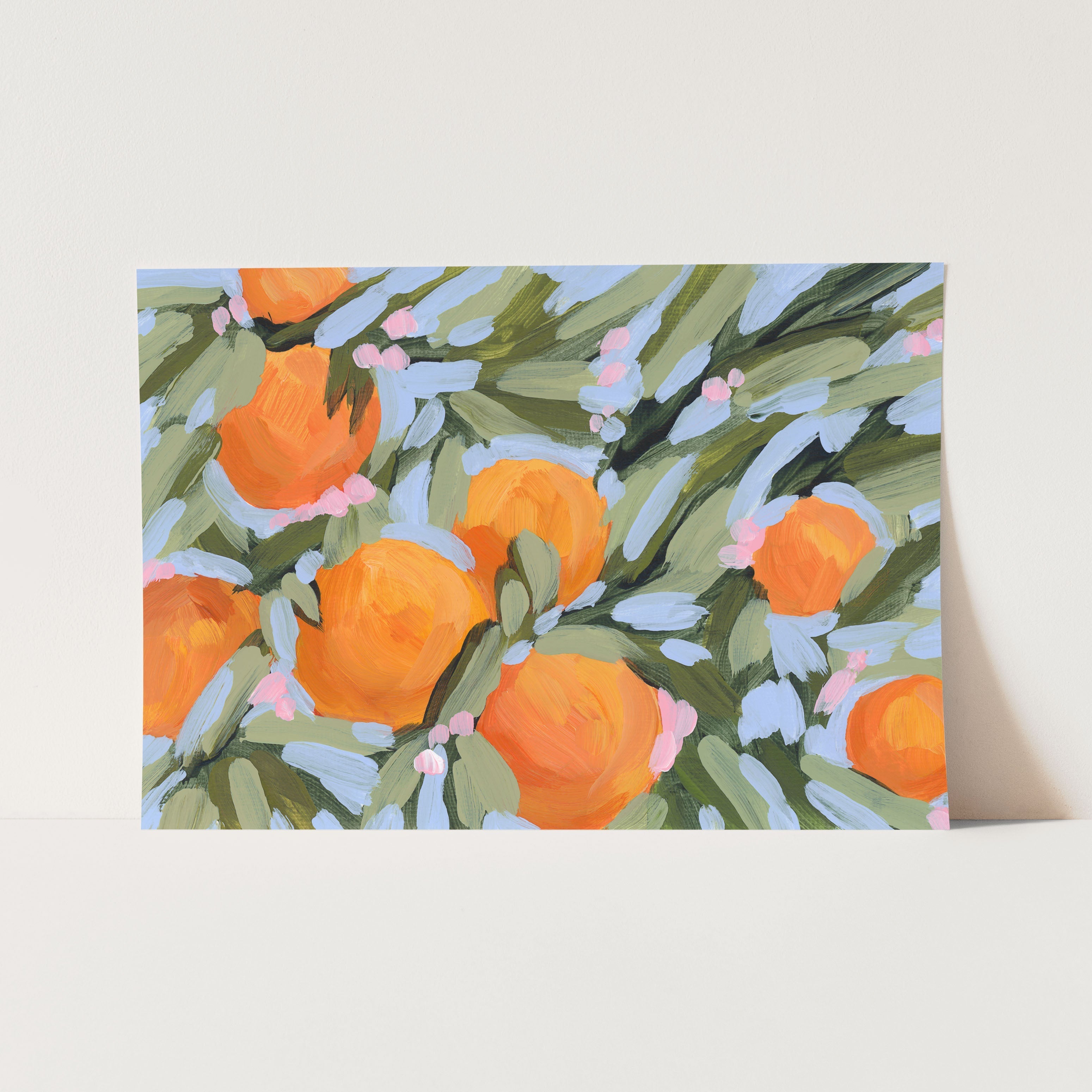 "Oranges and Blossoms" Art Print