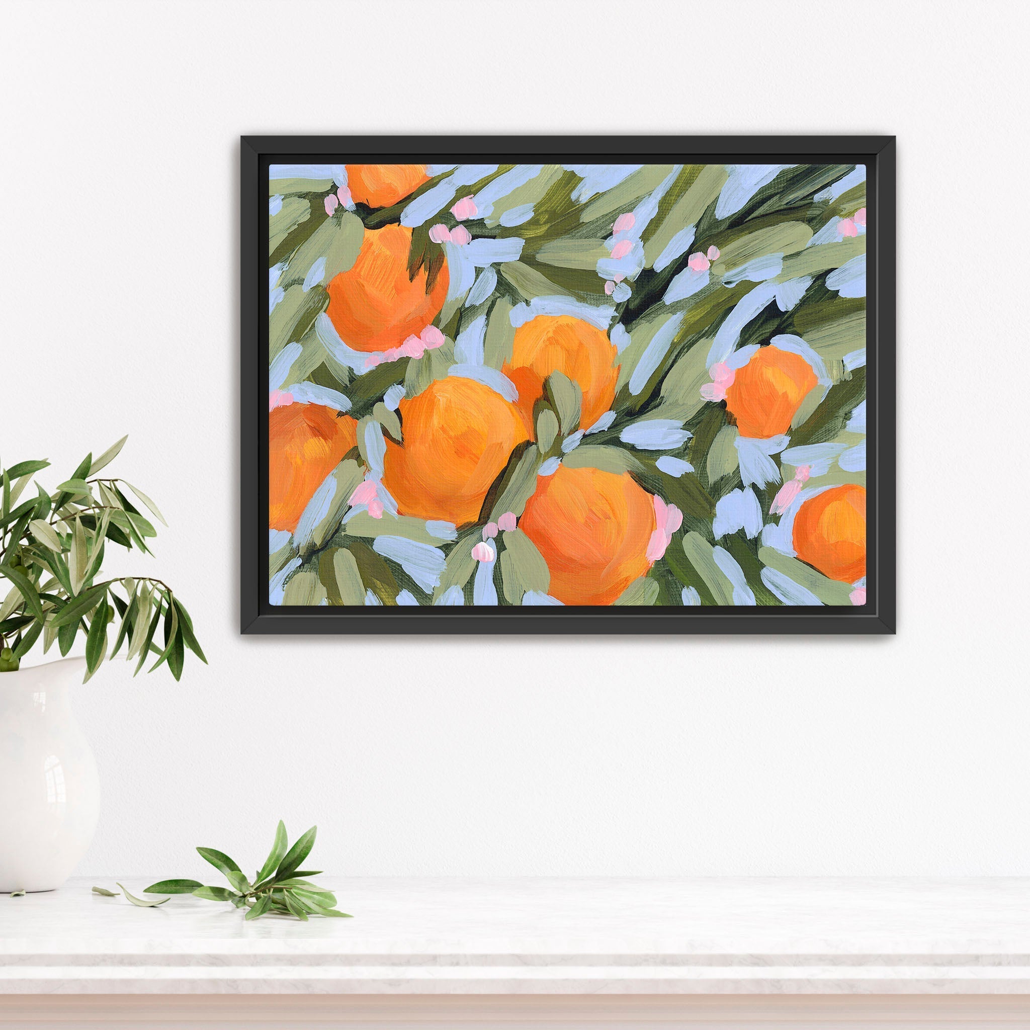 "Oranges and Blossoms" Art Print