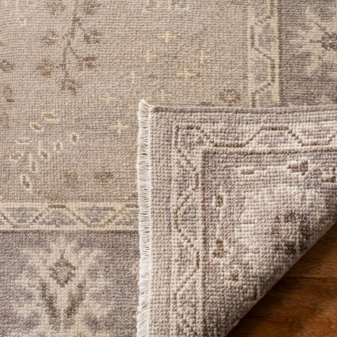 Oushak Wool Rug in Beige