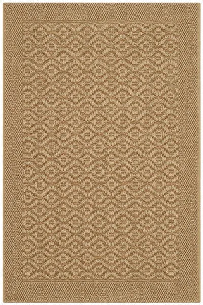 Palm Beach Sisal and Jute Rug in Maize with Lattice Pattern