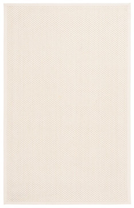 Palm Beach Wool Rug in Ivory Geometric Pattern