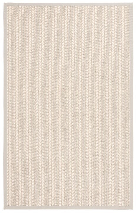 Palm Beach Wool and Sisal Rug in Ivory with Woven Pattern