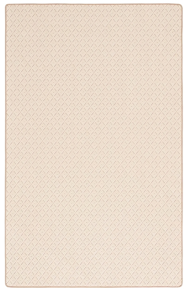 Palm Beach Wool and Jute Rug in Ivory with Lattice Pattern