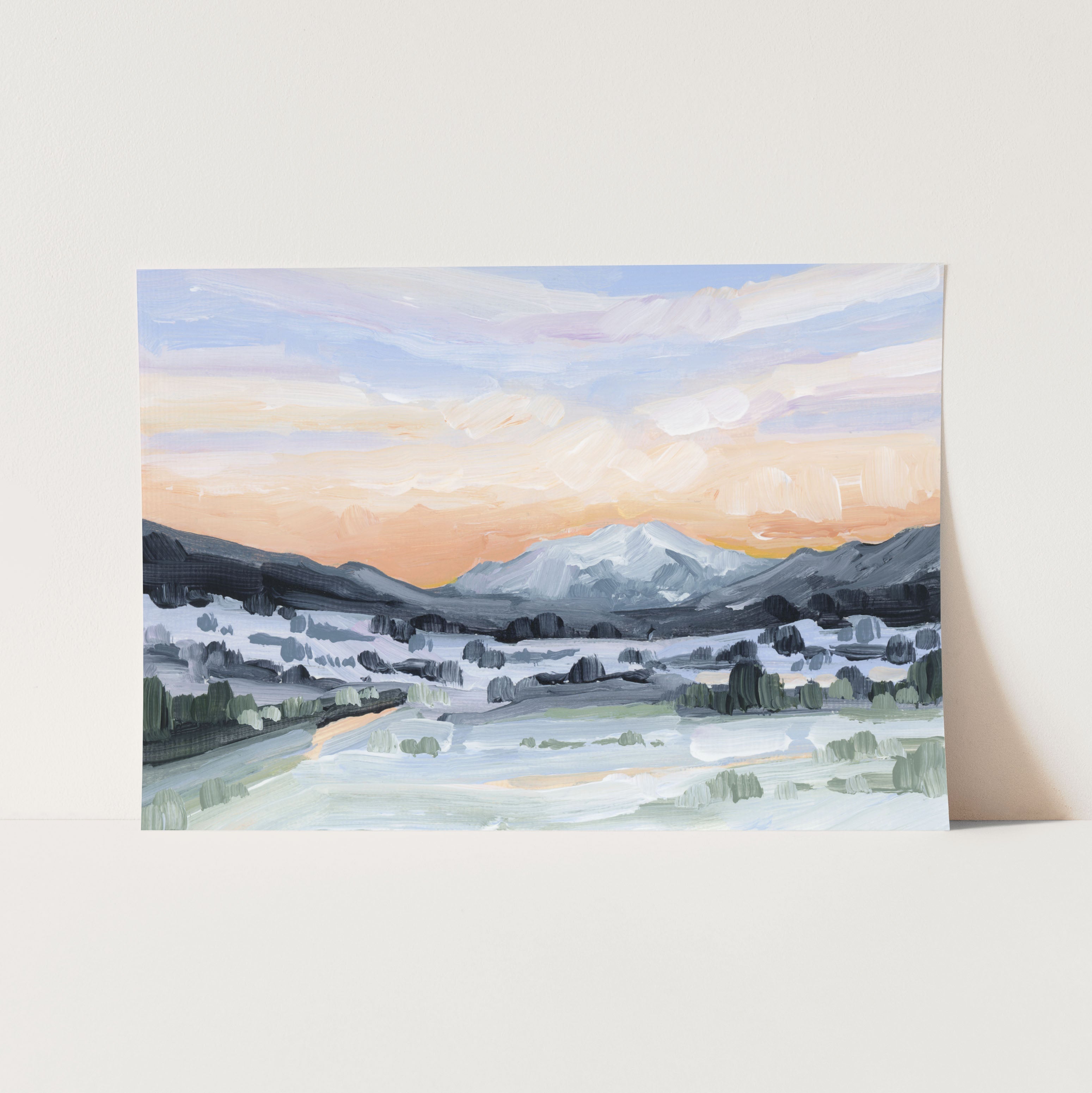 "Peach Skies" Art Print