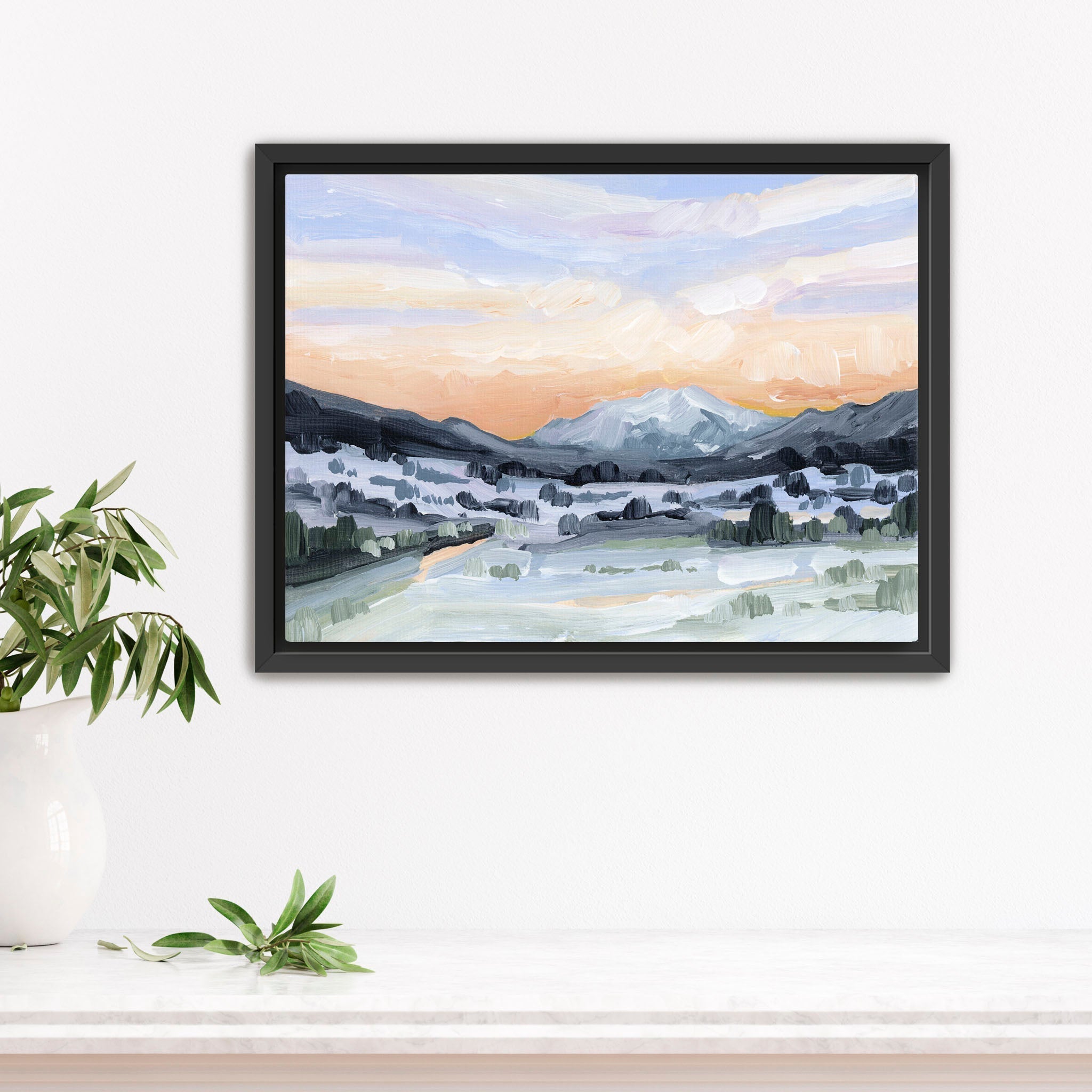 "Peach Skies" Art Print