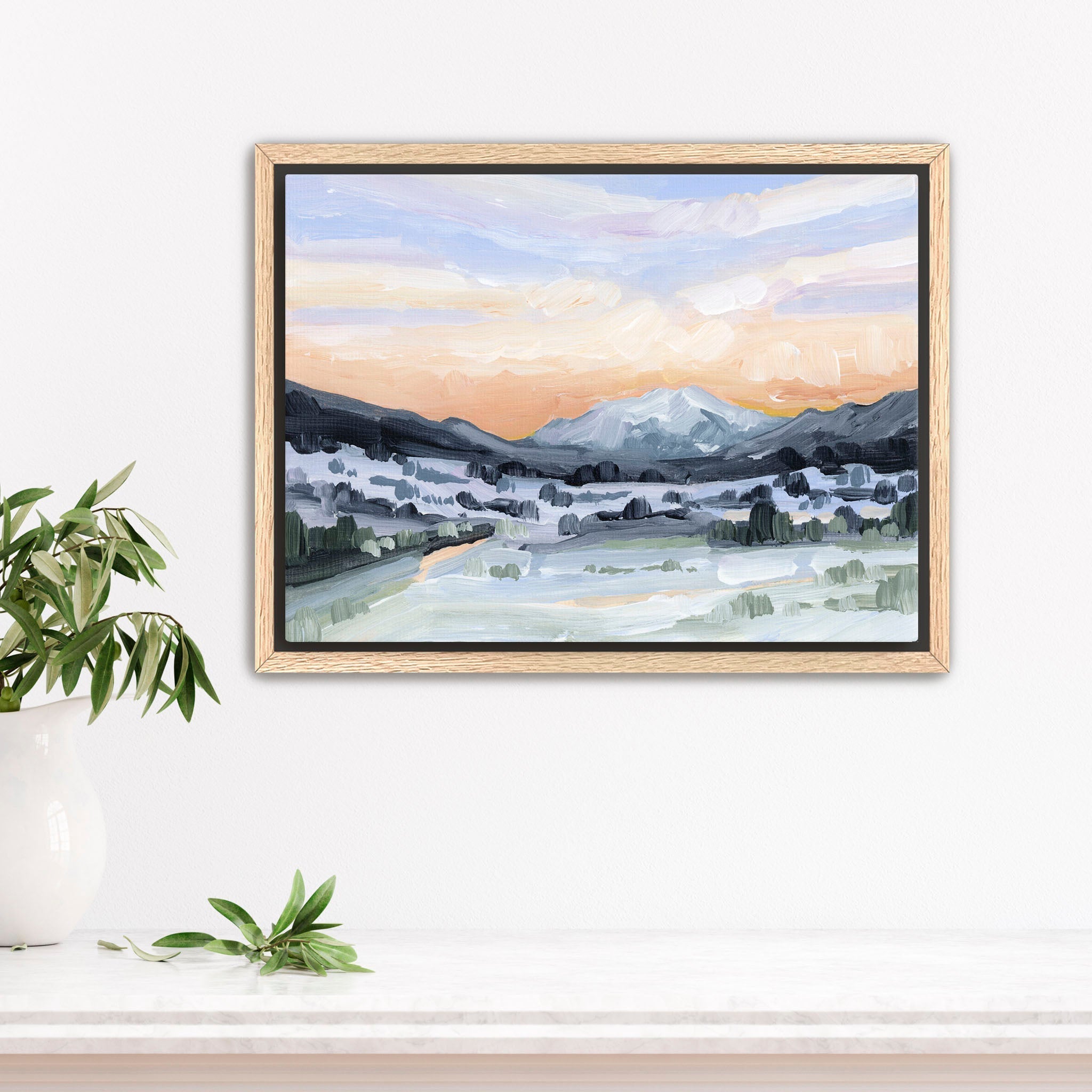 "Peach Skies" Art Print