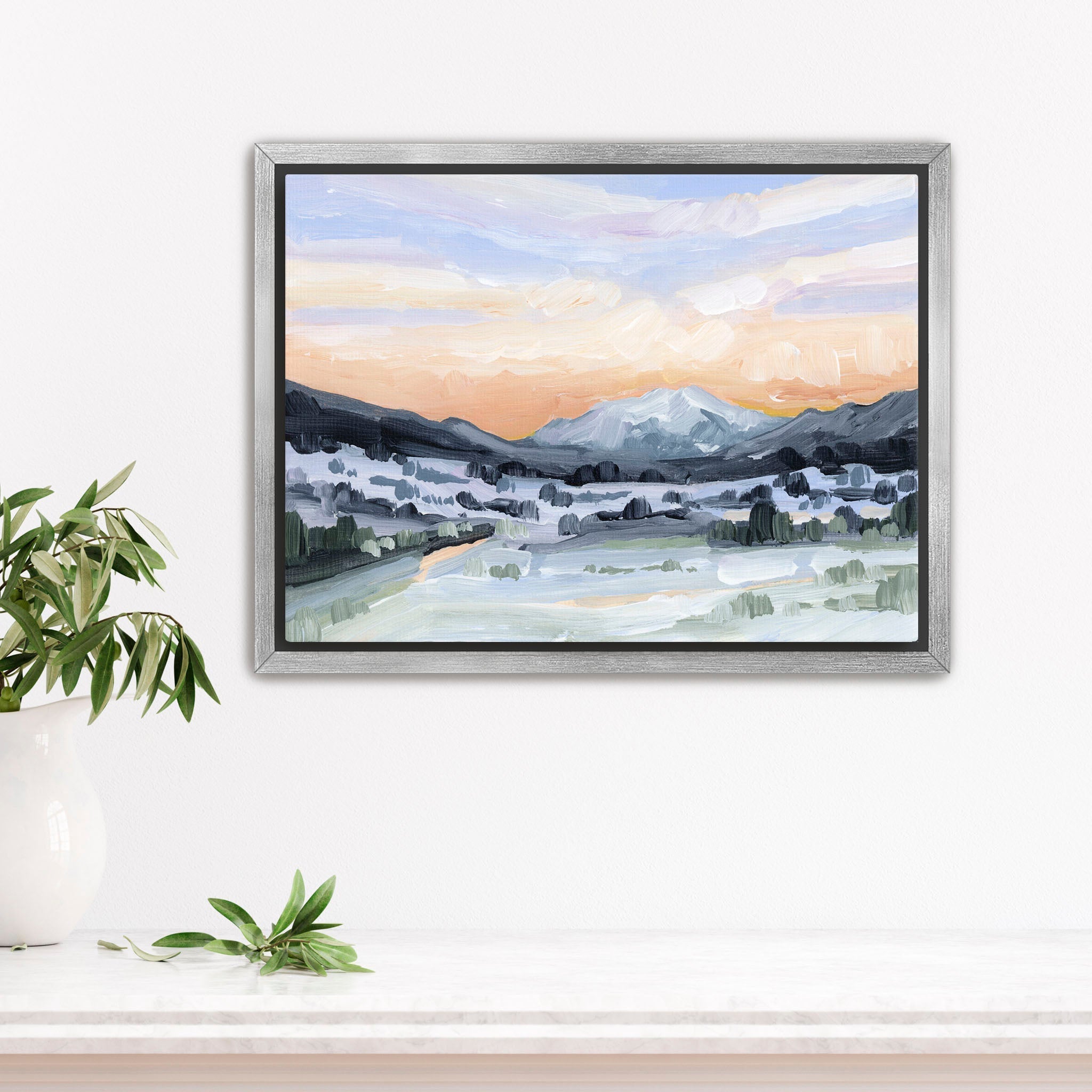 "Peach Skies" Art Print