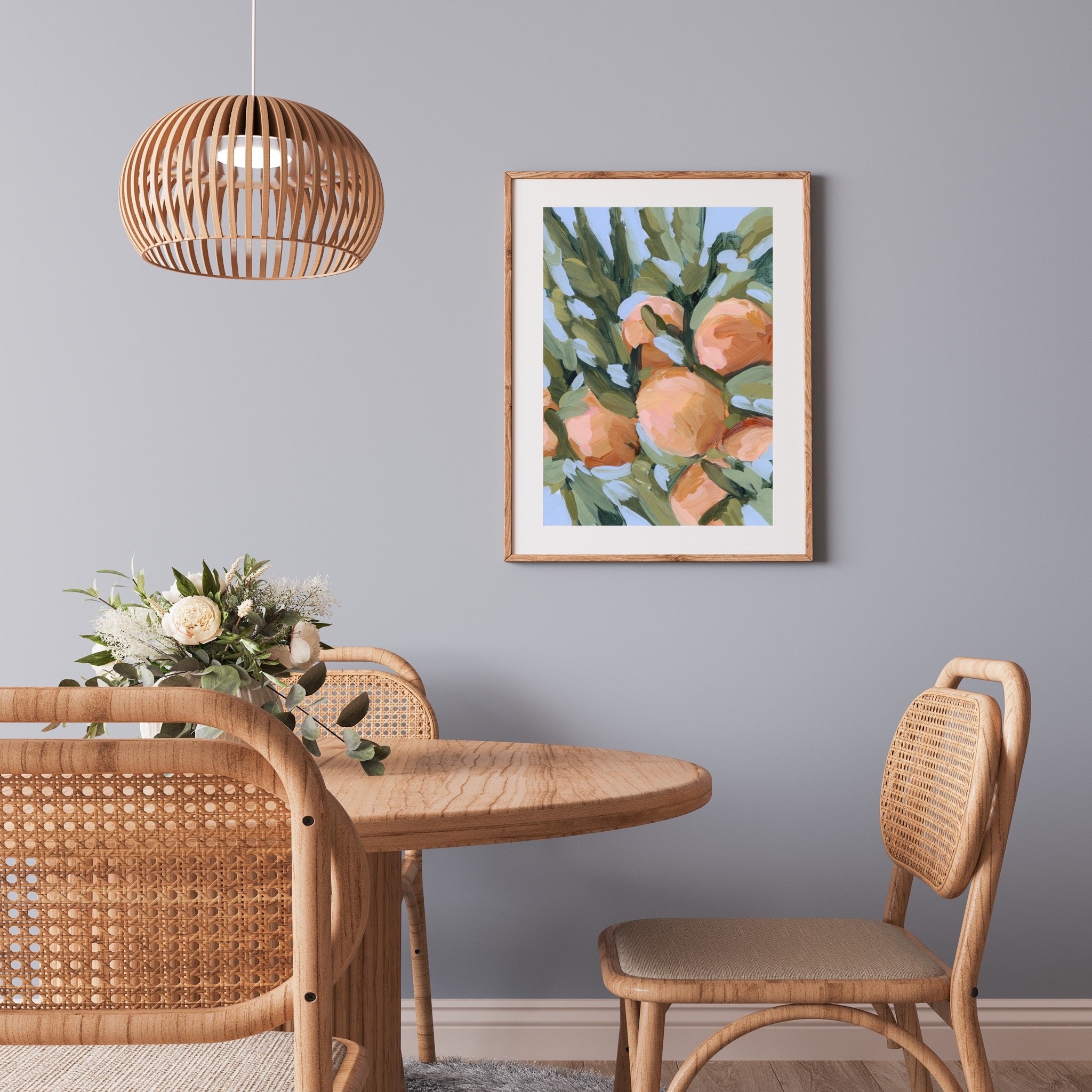 "Peach Tree" Art Print