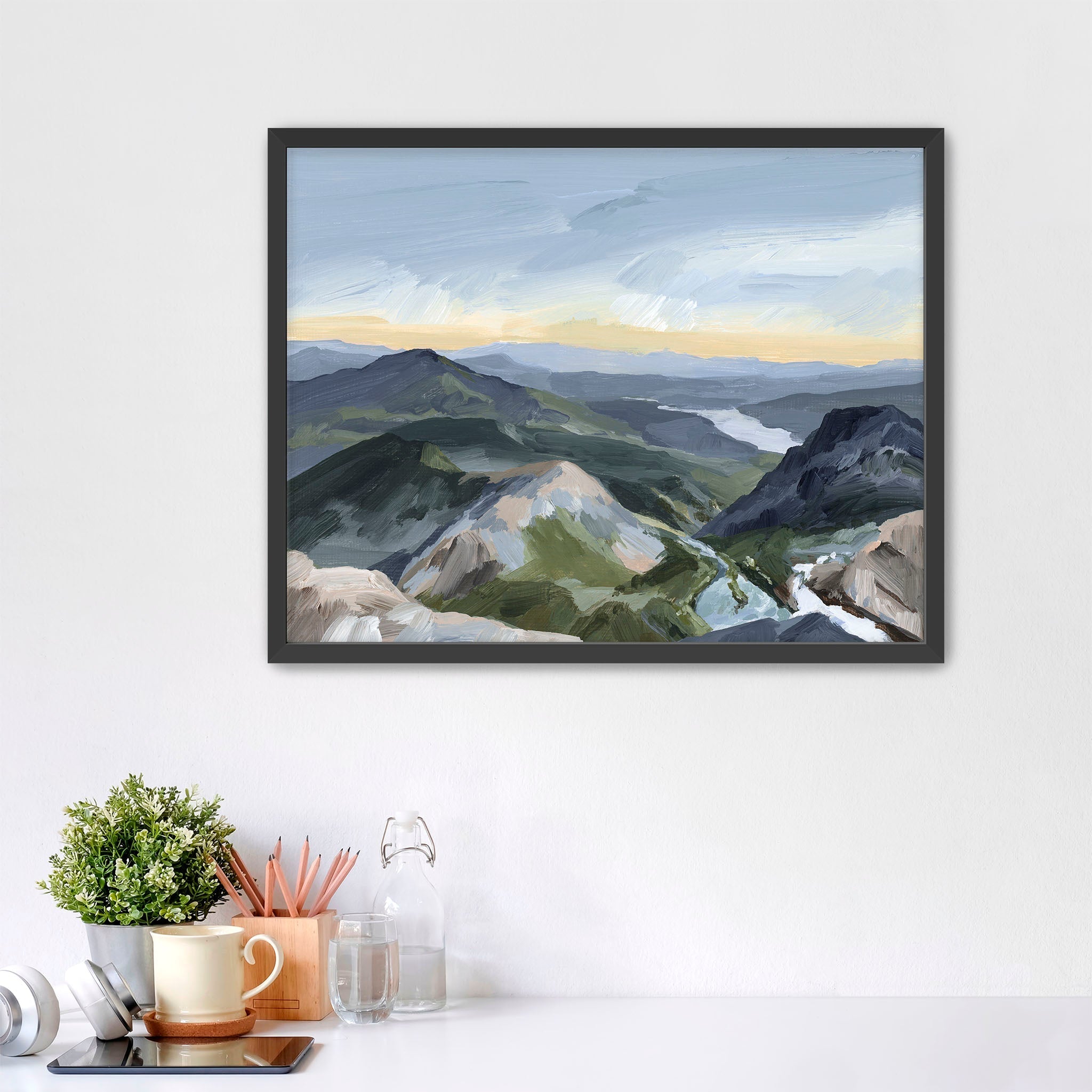 "Peaks and Valleys II" Art Print