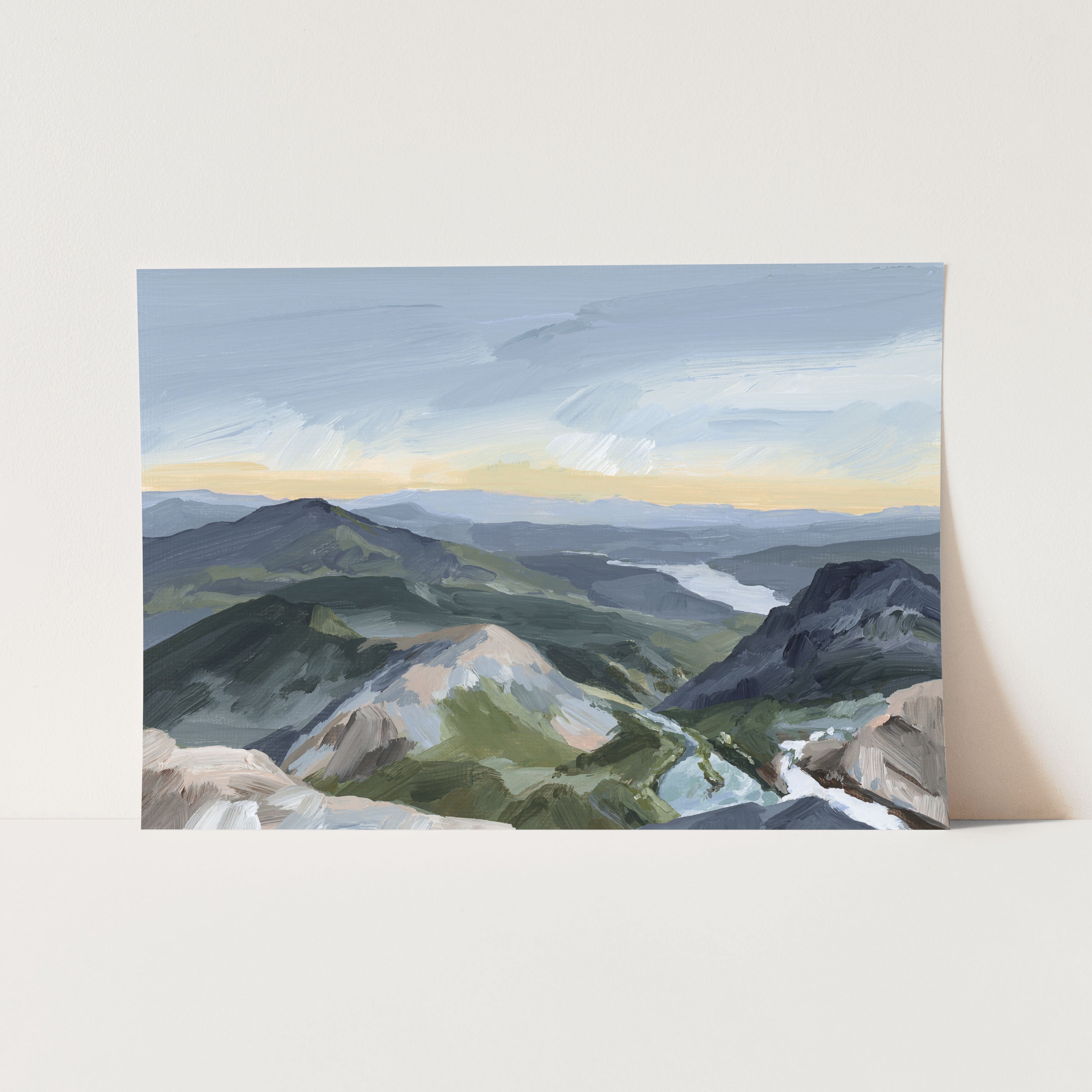 "Peaks and Valleys II" Art Print