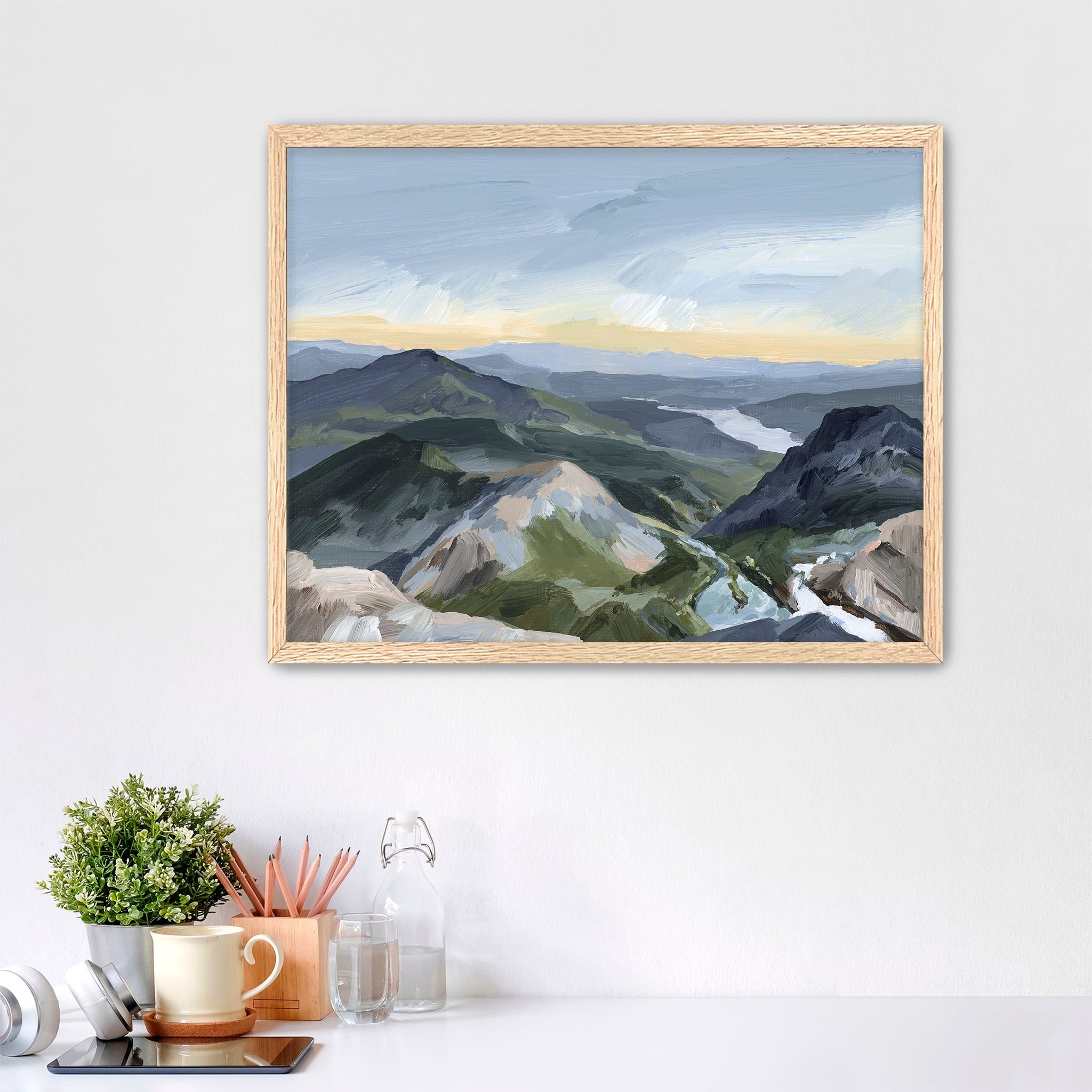 "Peaks and Valleys II" Art Print