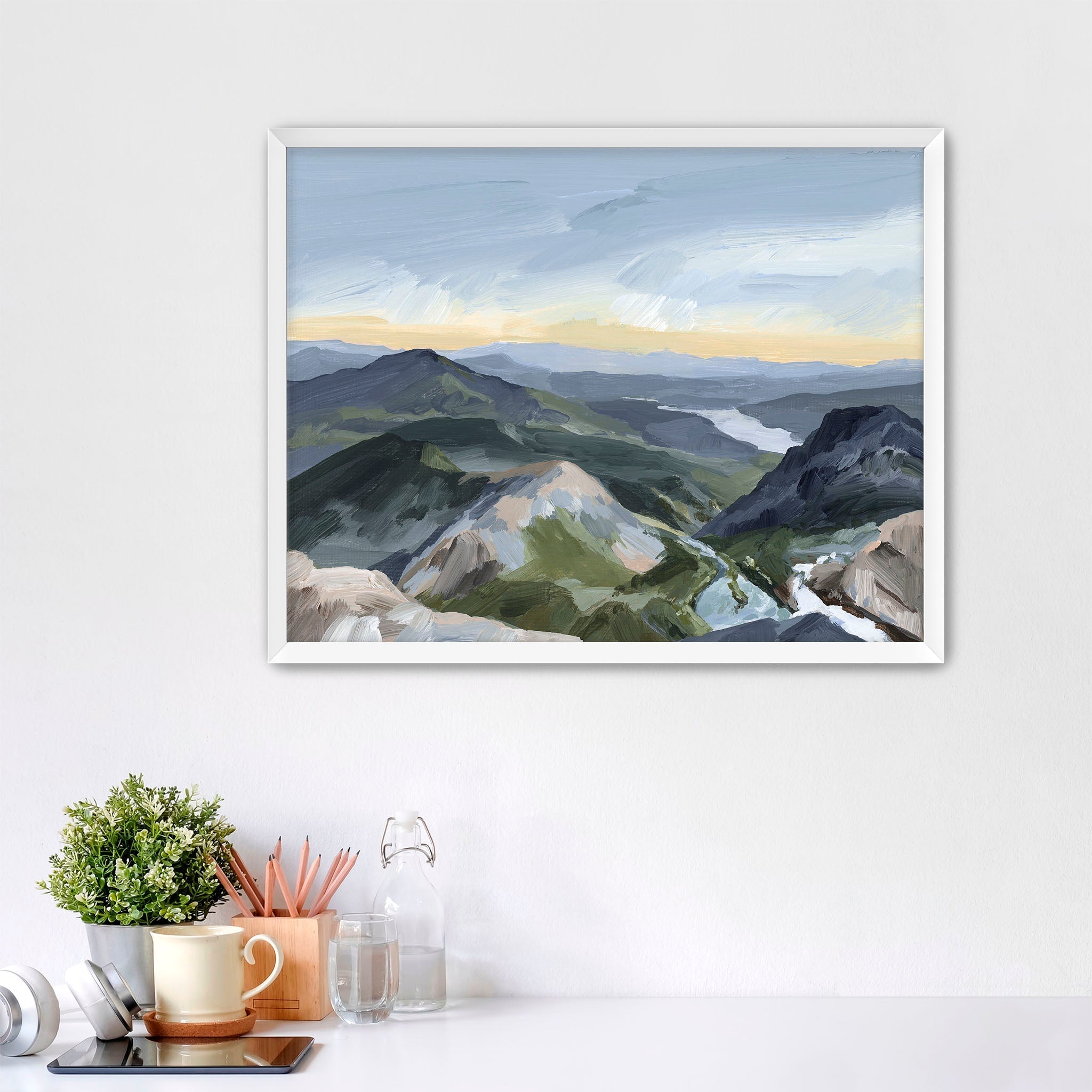 "Peaks and Valleys II" Art Print