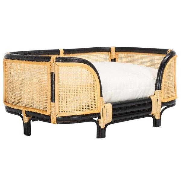 Timo Rattan Pet Bed with Removable Cushion