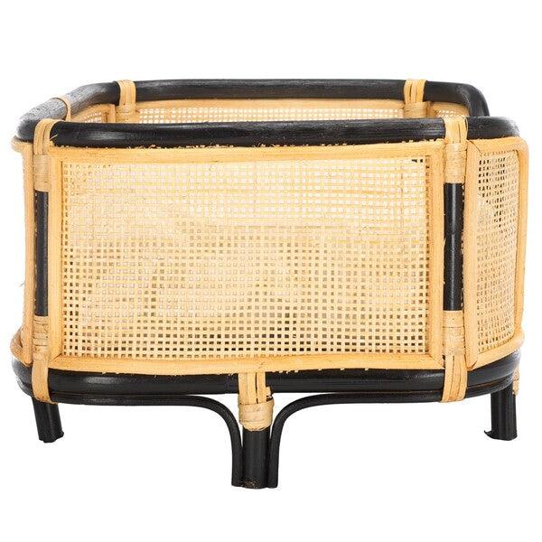 Timo Rattan Pet Bed with Removable Cushion