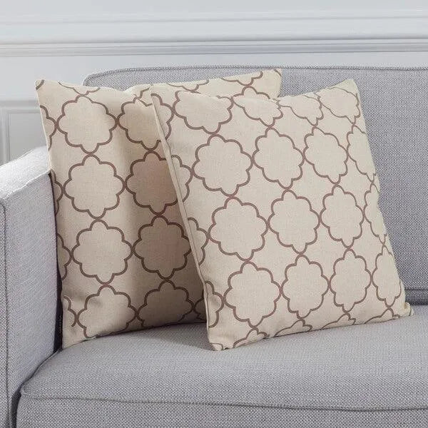 Safavieh Sophie Taupe Pillow - Set of 2